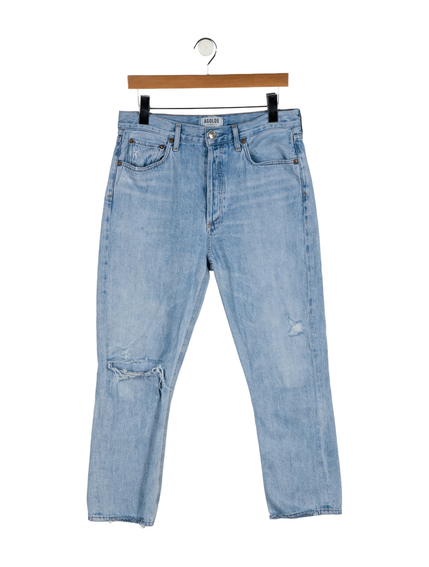 AGOLDE High-Rise Straight Leg Jeans