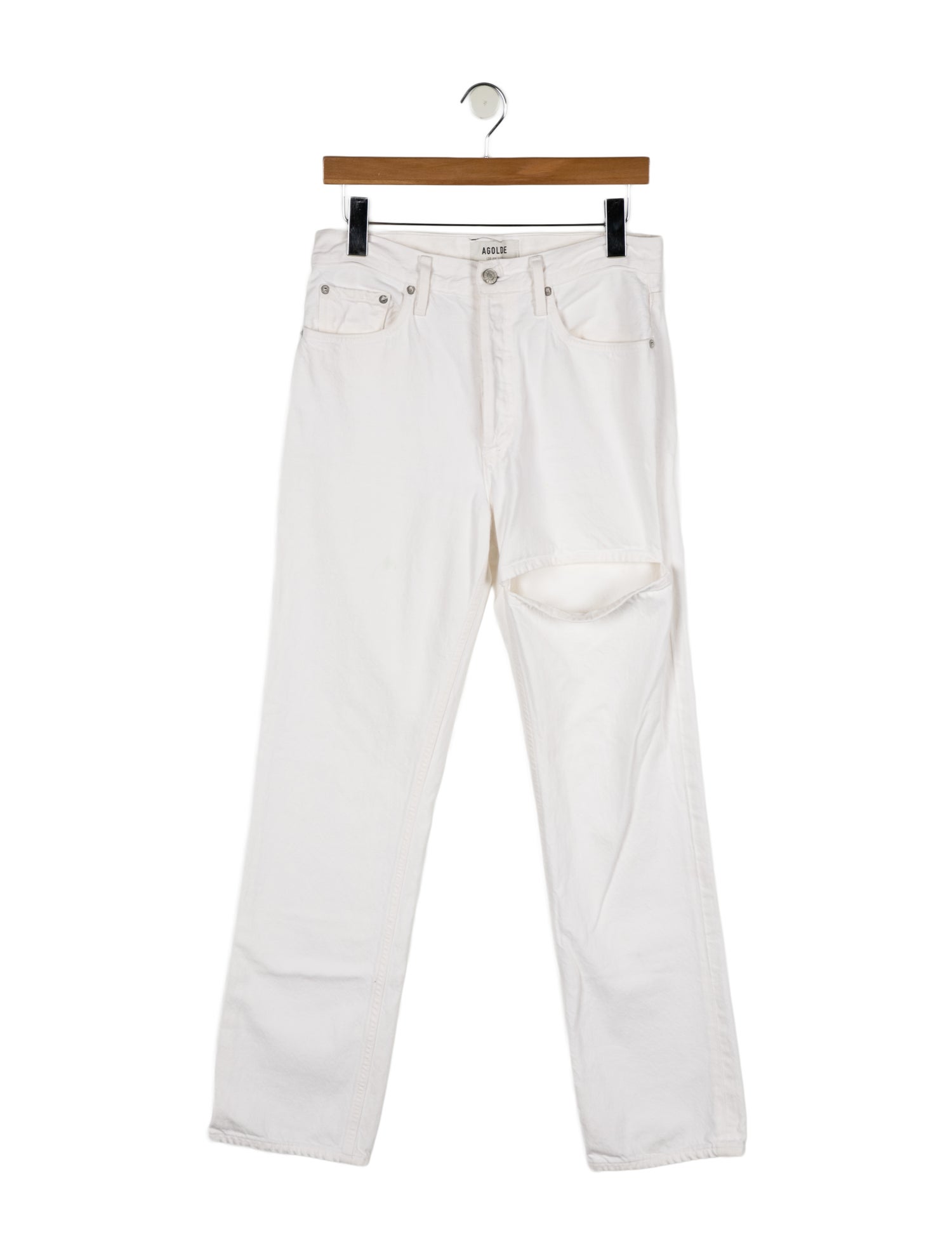 AGOLDE Mid-Rise Wide Leg Jeans
