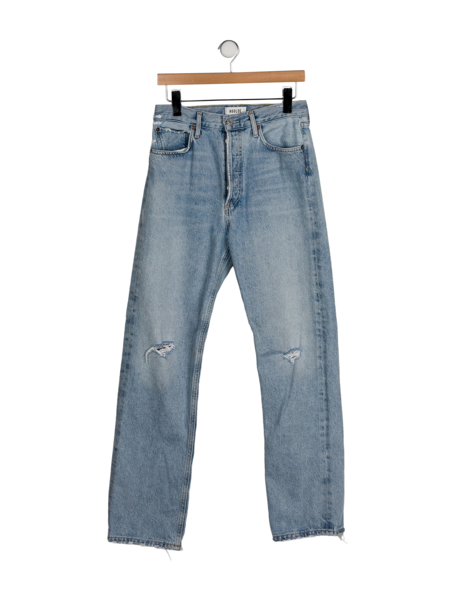 AGOLDE High-Rise Straight Leg Jeans