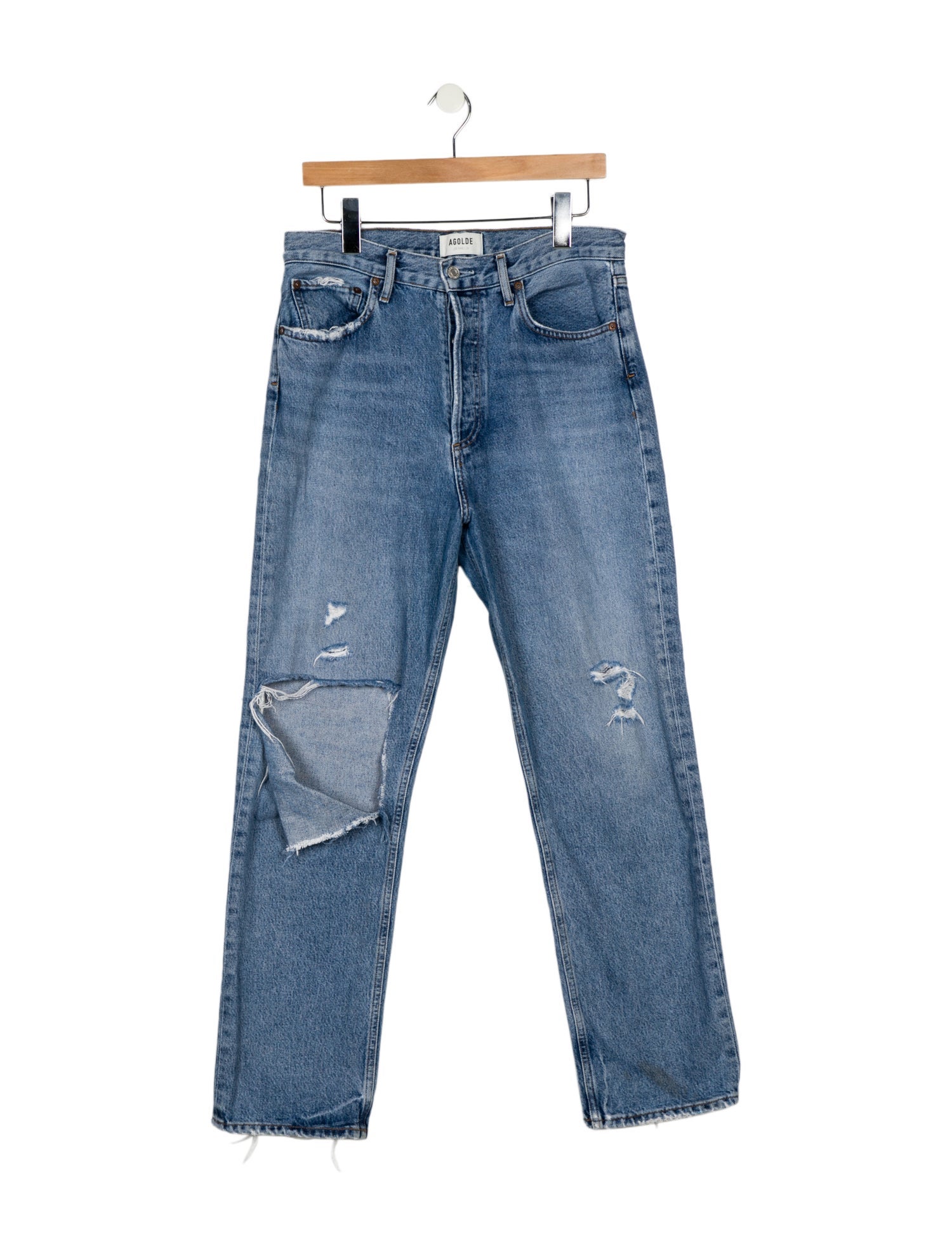 AGOLDE High-Rise Straight Leg Jeans