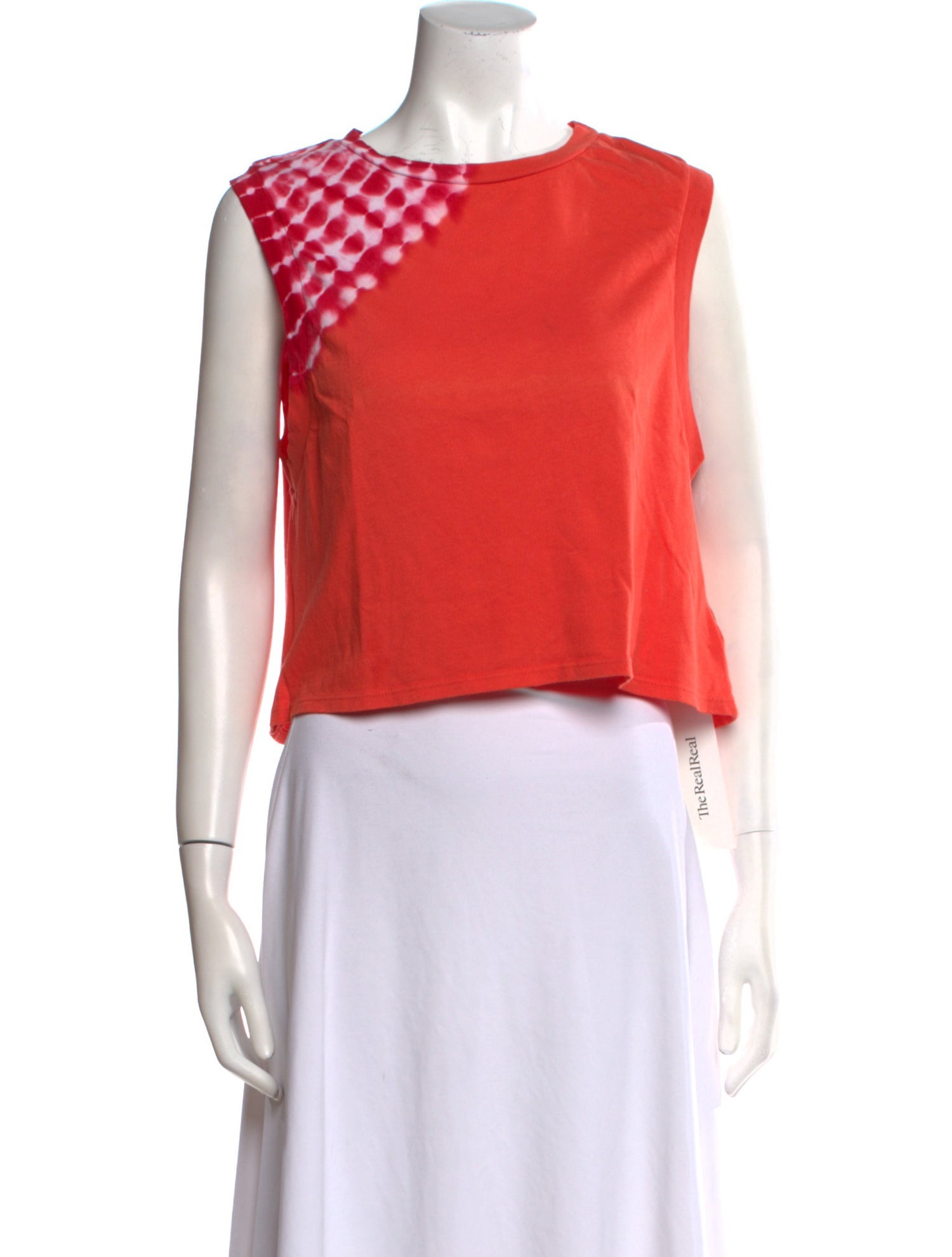 AGOLDE Bateau Neckline Sleeveless Crop Top