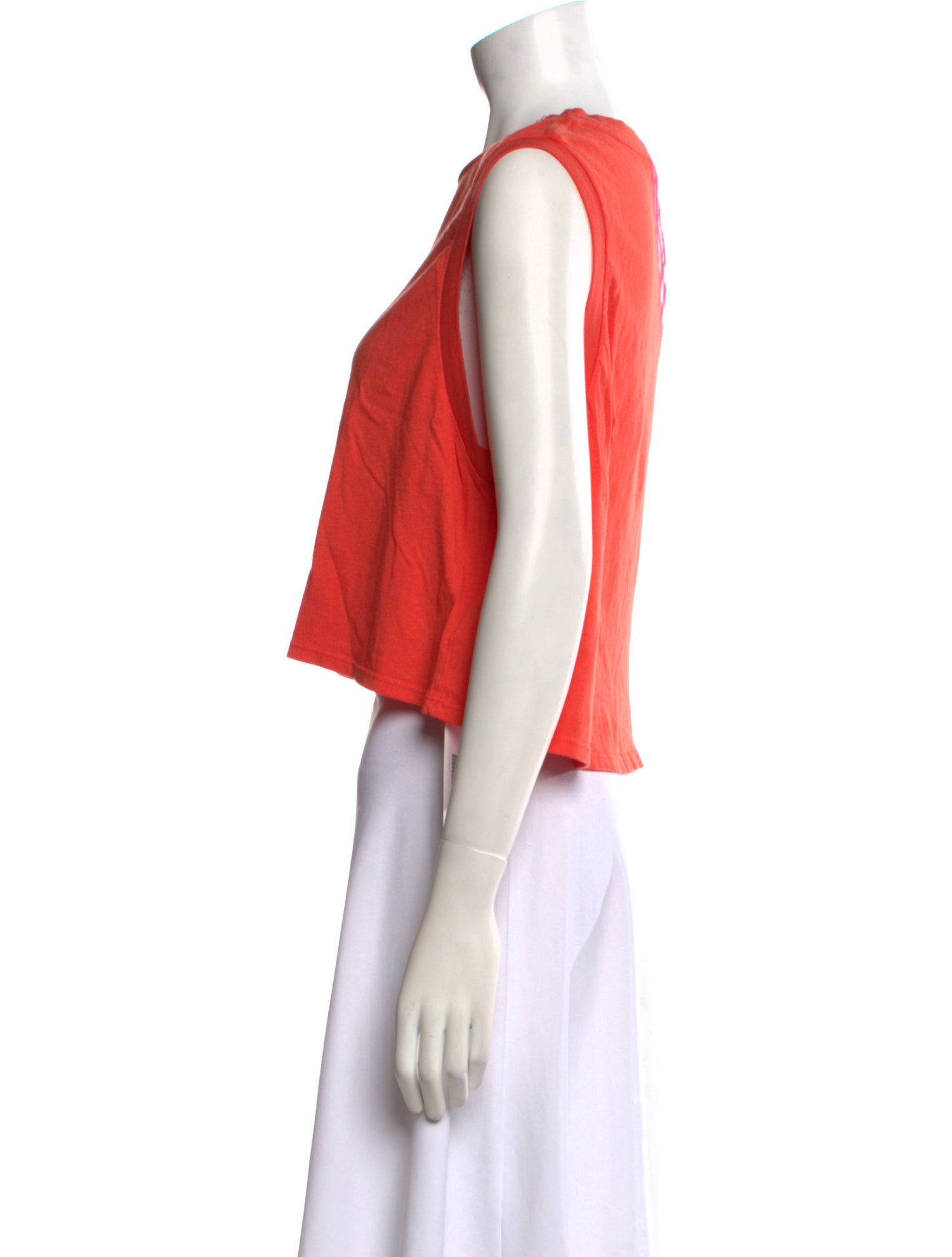 AGOLDE Bateau Neckline Sleeveless Crop Top