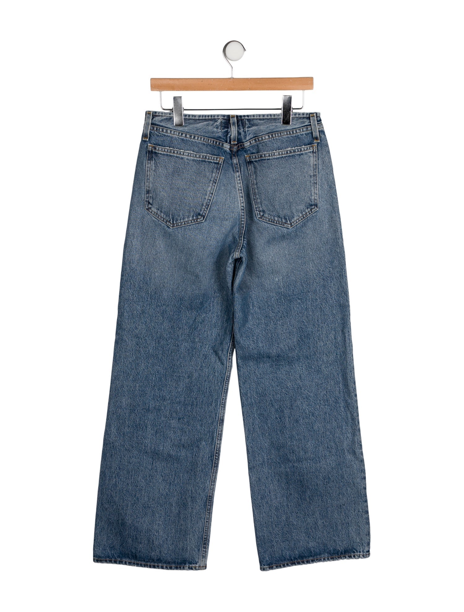 AGOLDE Mid-Rise Wide Leg Jeans