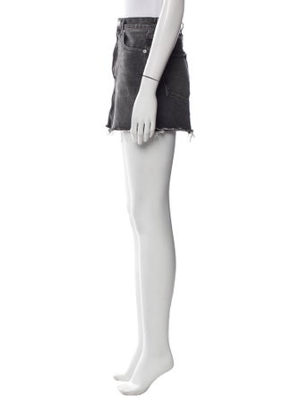 AGOLDE Distressed Accents Mini Skirt