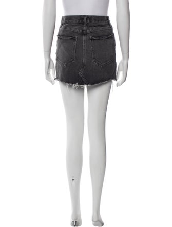 AGOLDE Distressed Accents Mini Skirt