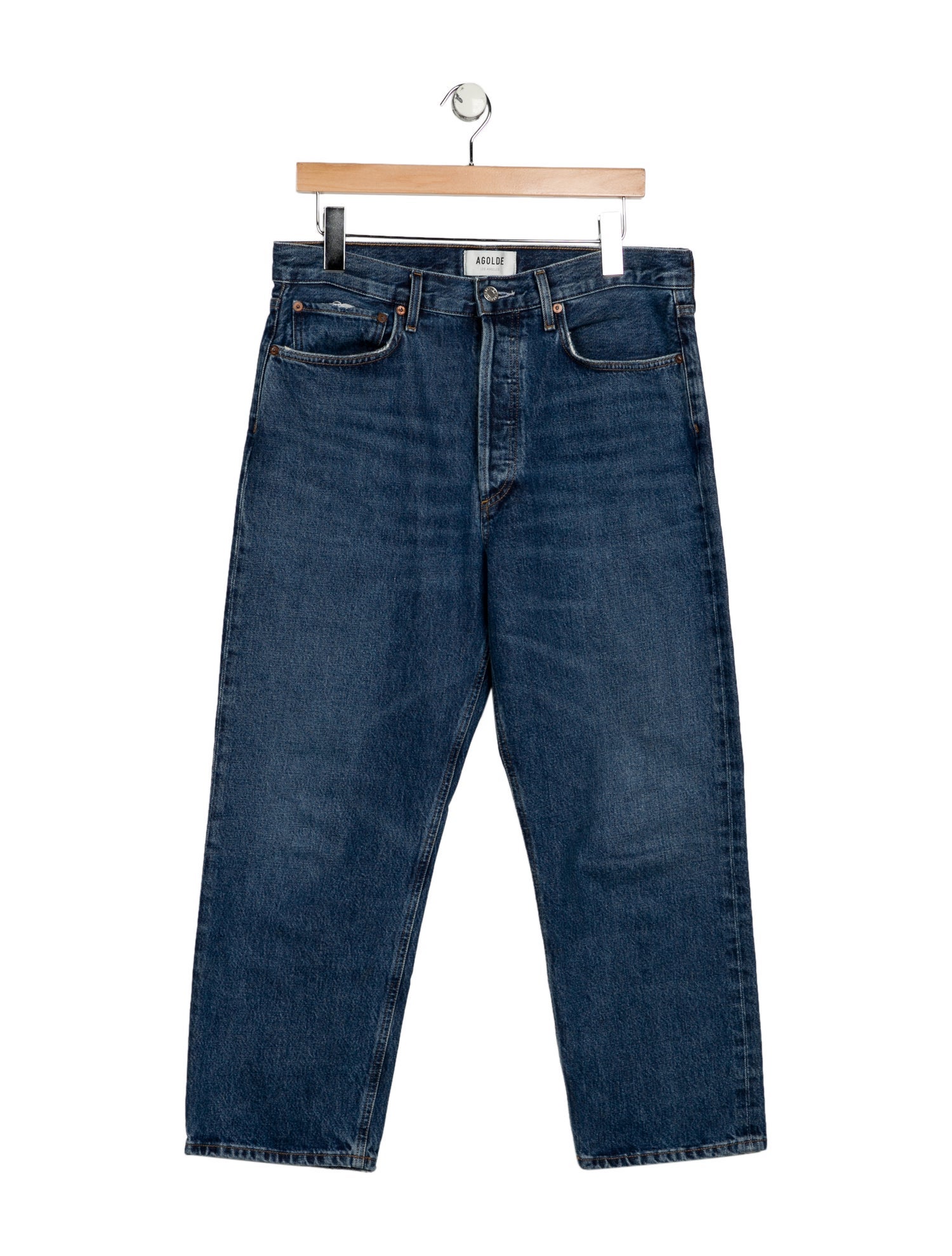 AGOLDE High-Rise Straight Leg Jeans