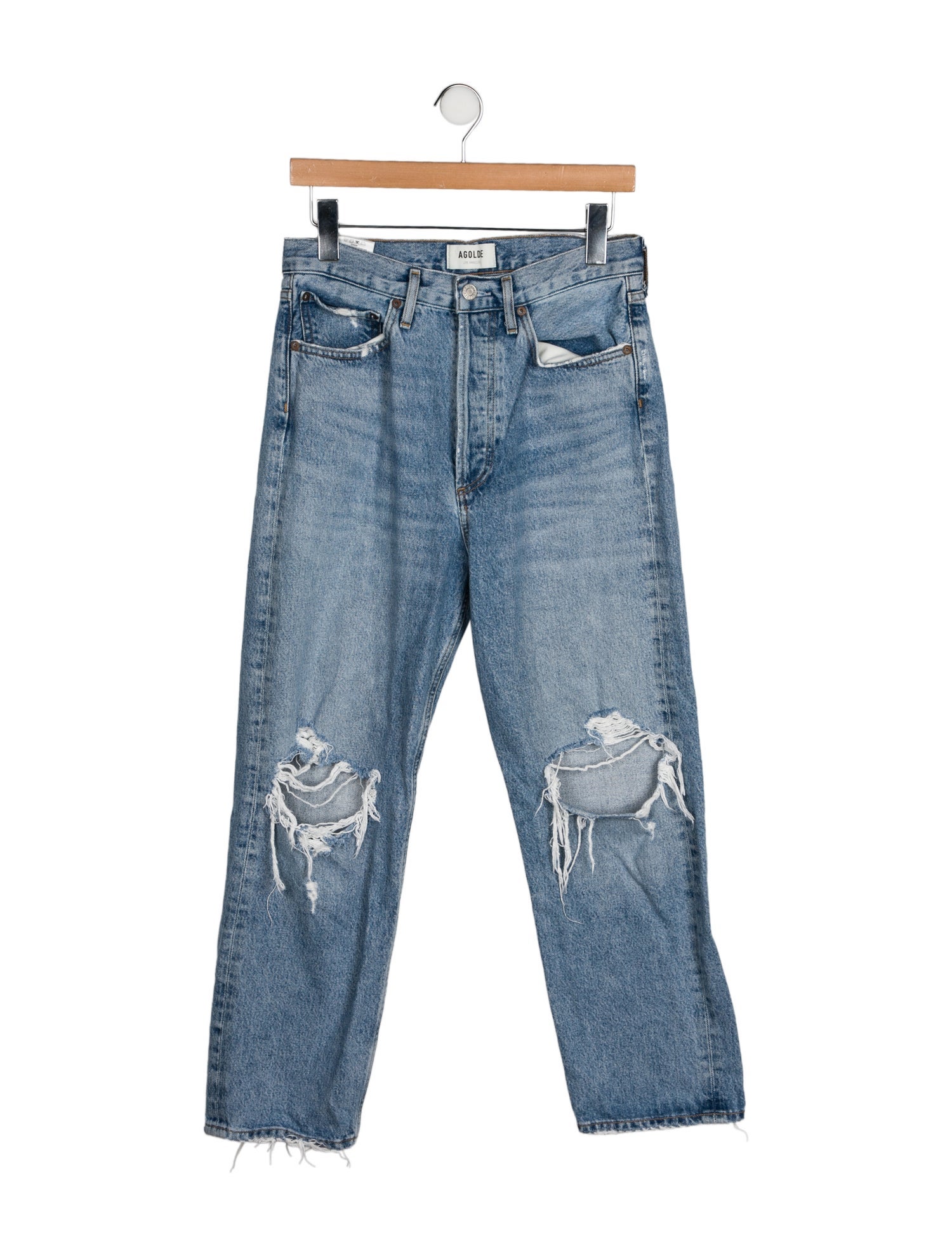 AGOLDE High-Rise Straight Leg Jeans