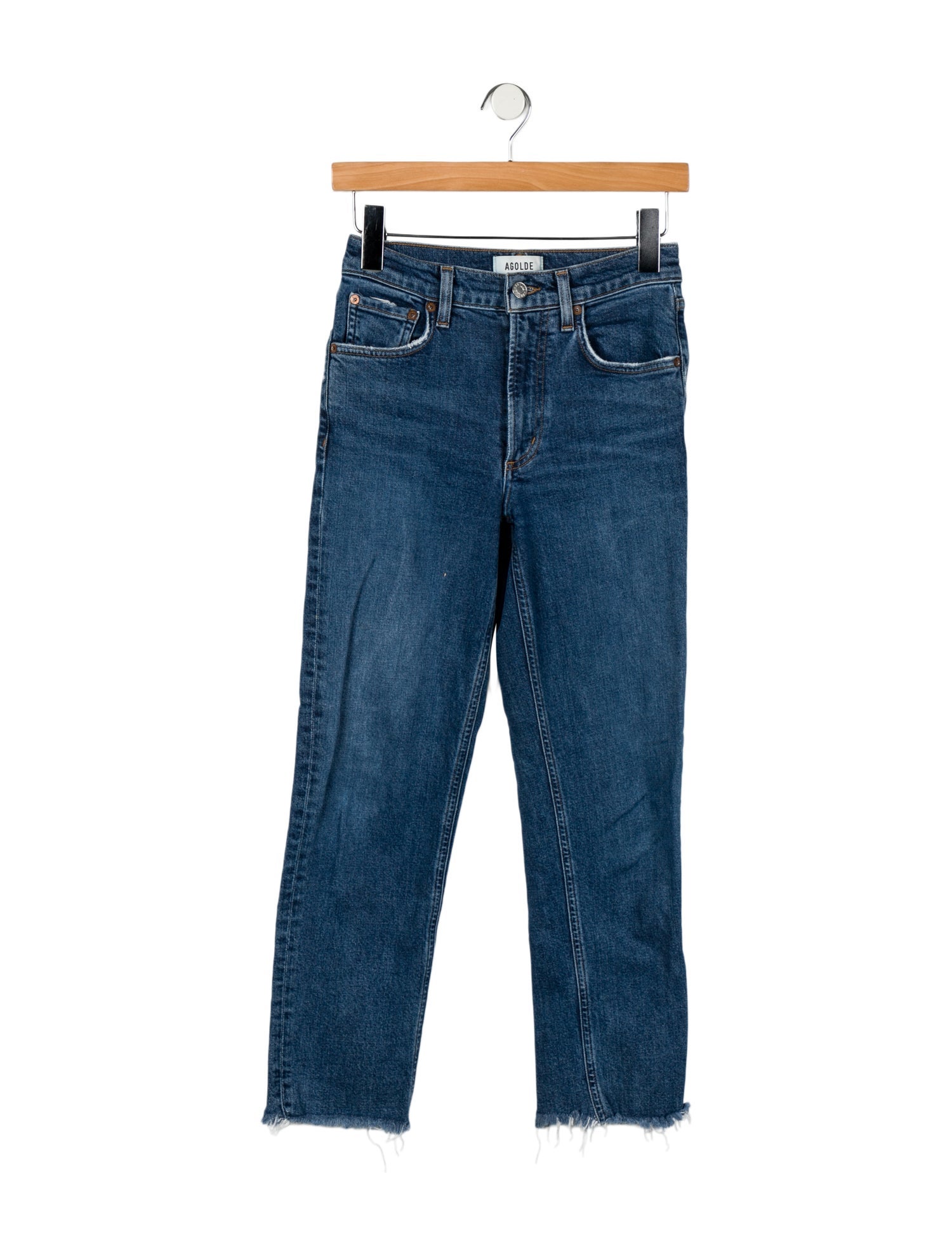 AGOLDE Mid-Rise Straight Leg Jeans
