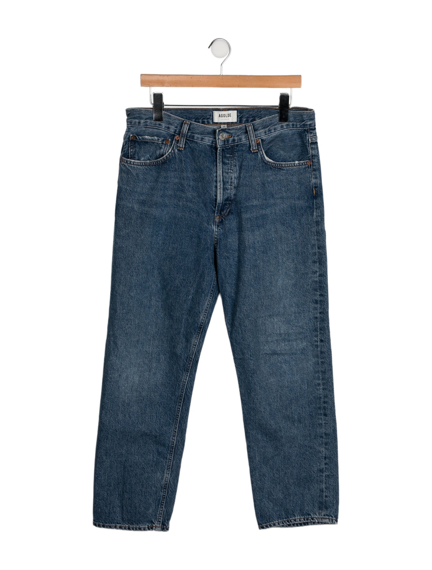 AGOLDE High-Rise Straight Leg Jeans