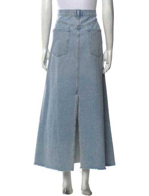 AGOLDE Raw-Edge Trim Midi Length Skirt