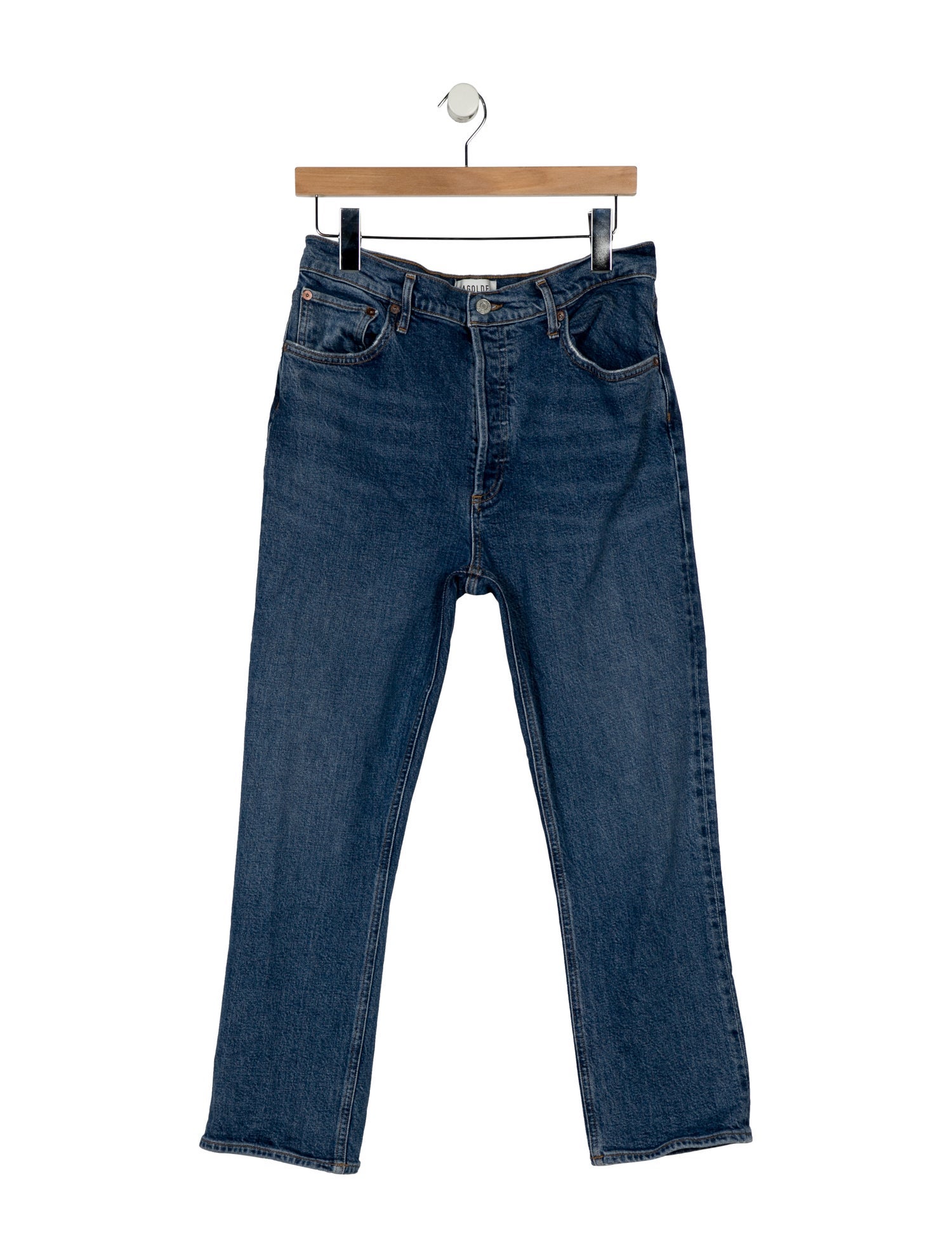AGOLDE High-Rise Straight Leg Jeans