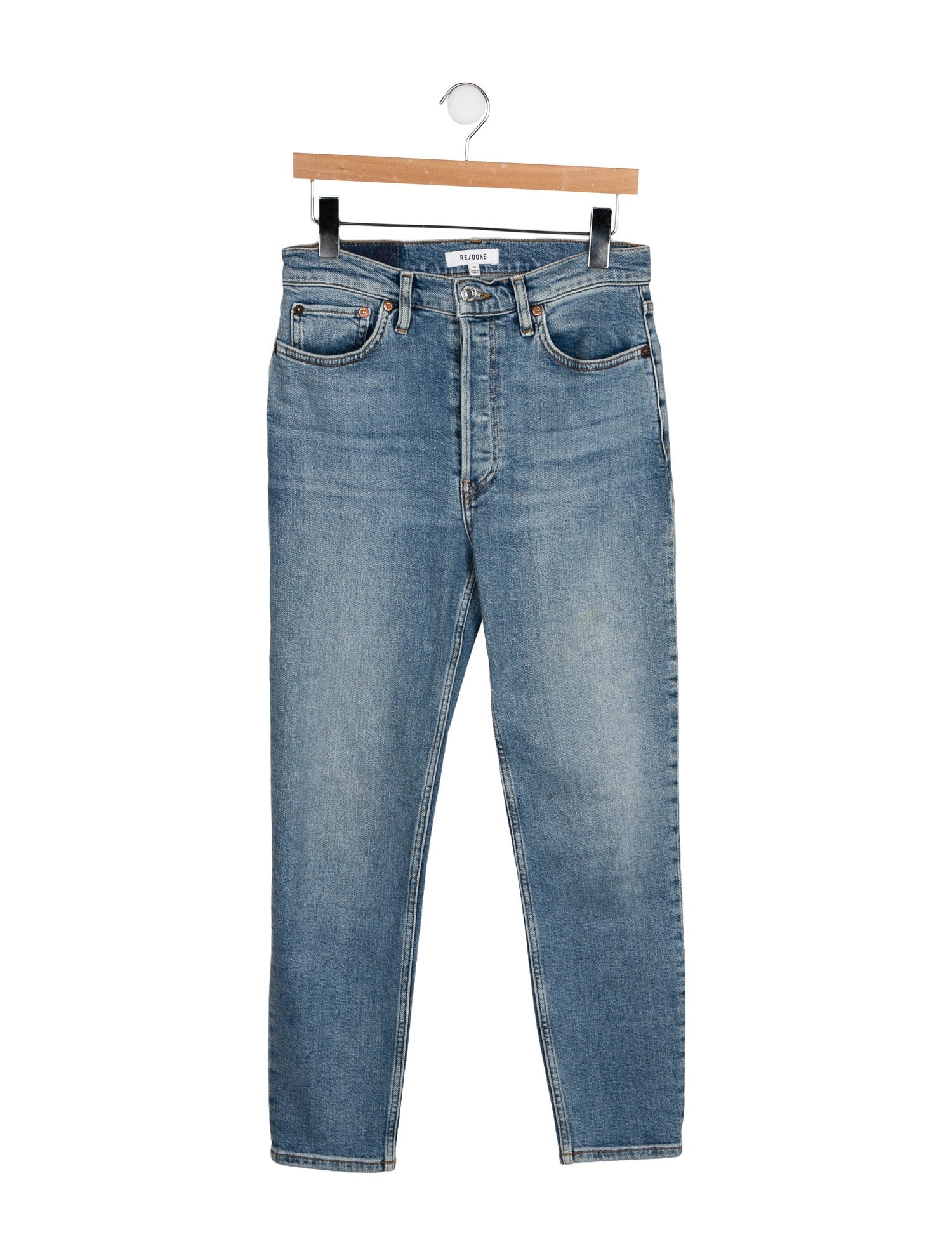 AGOLDE Mid-Rise Straight Leg Jeans
