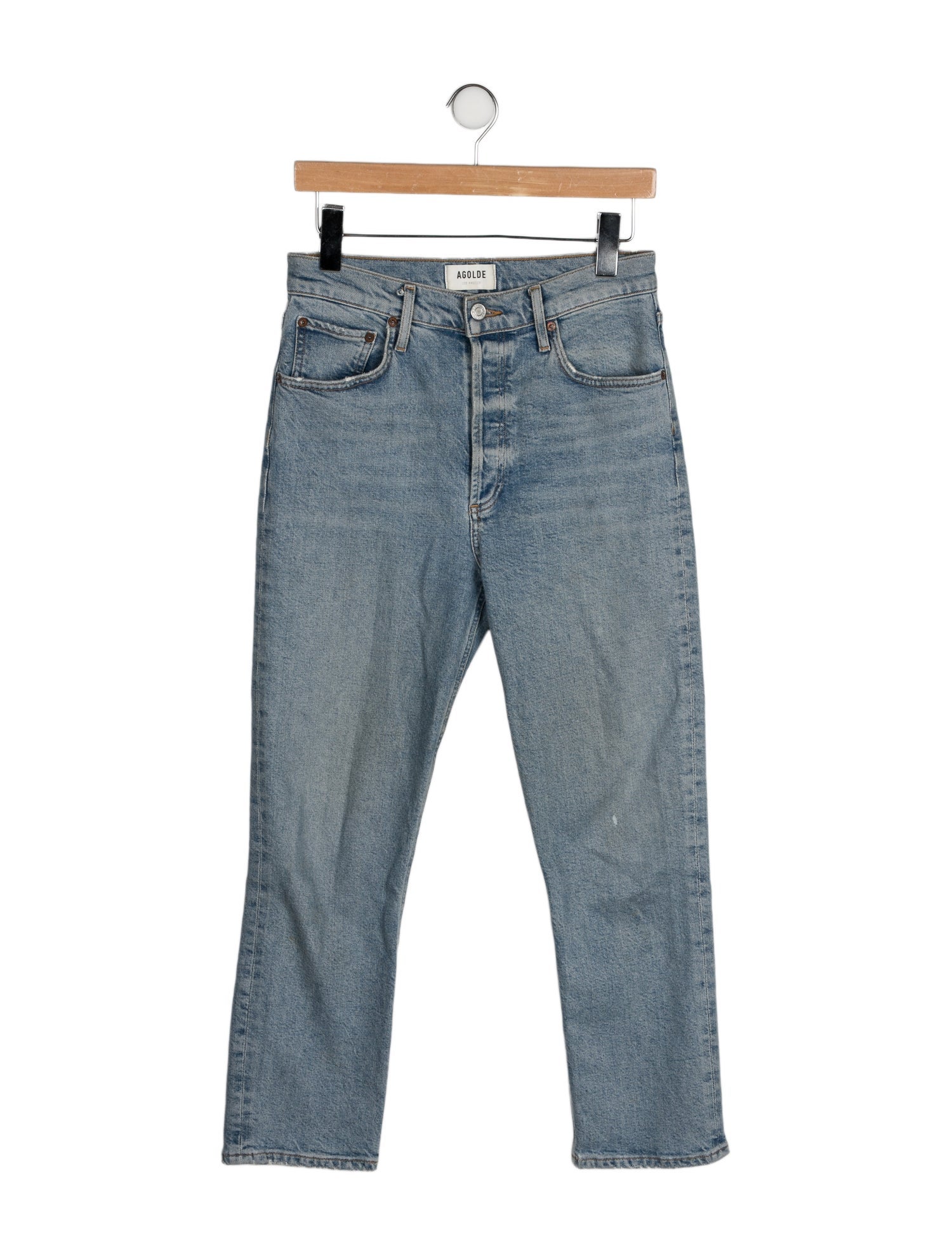 AGOLDE High-Rise Straight Leg Jeans