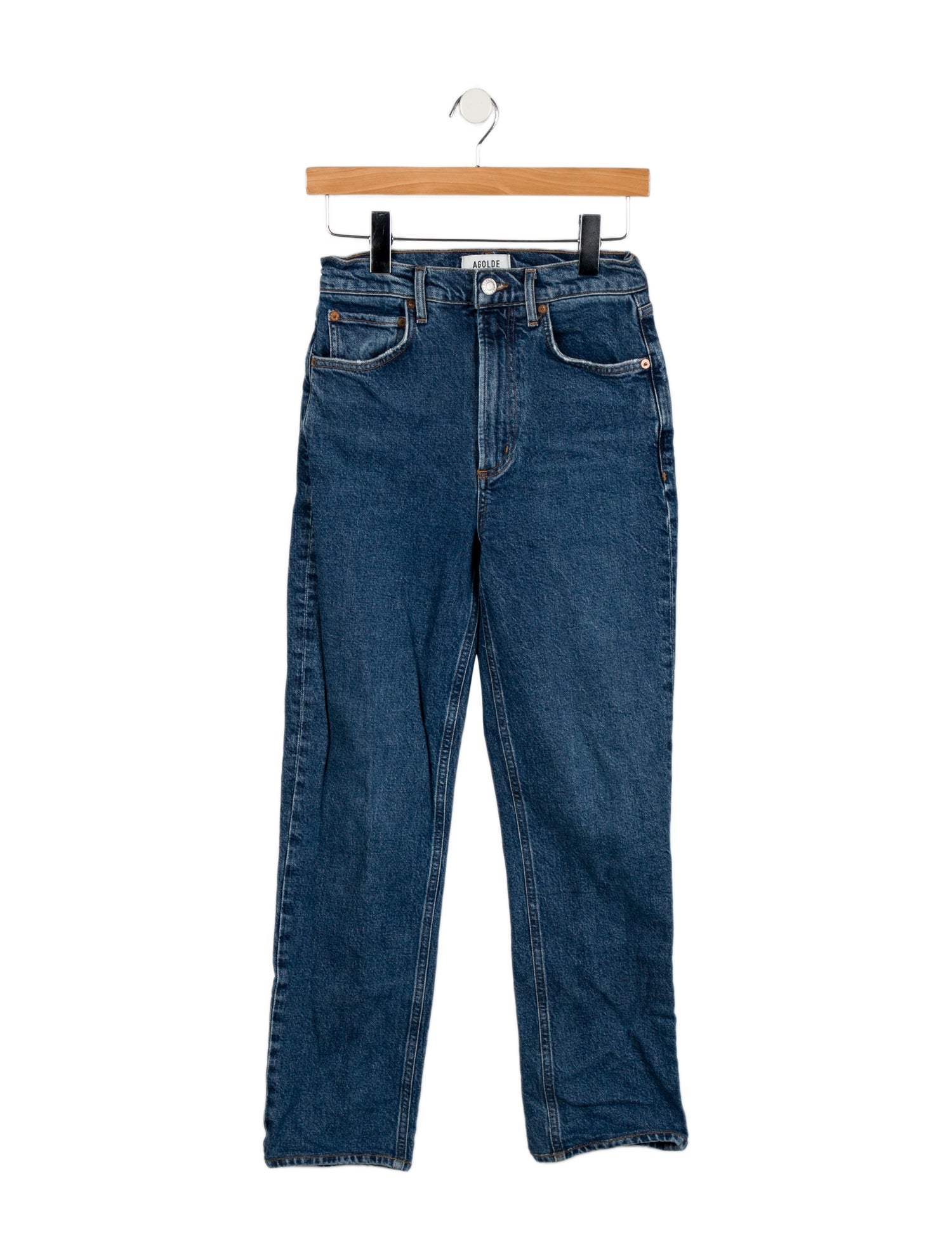 AGOLDE High-Rise Straight Leg Jeans