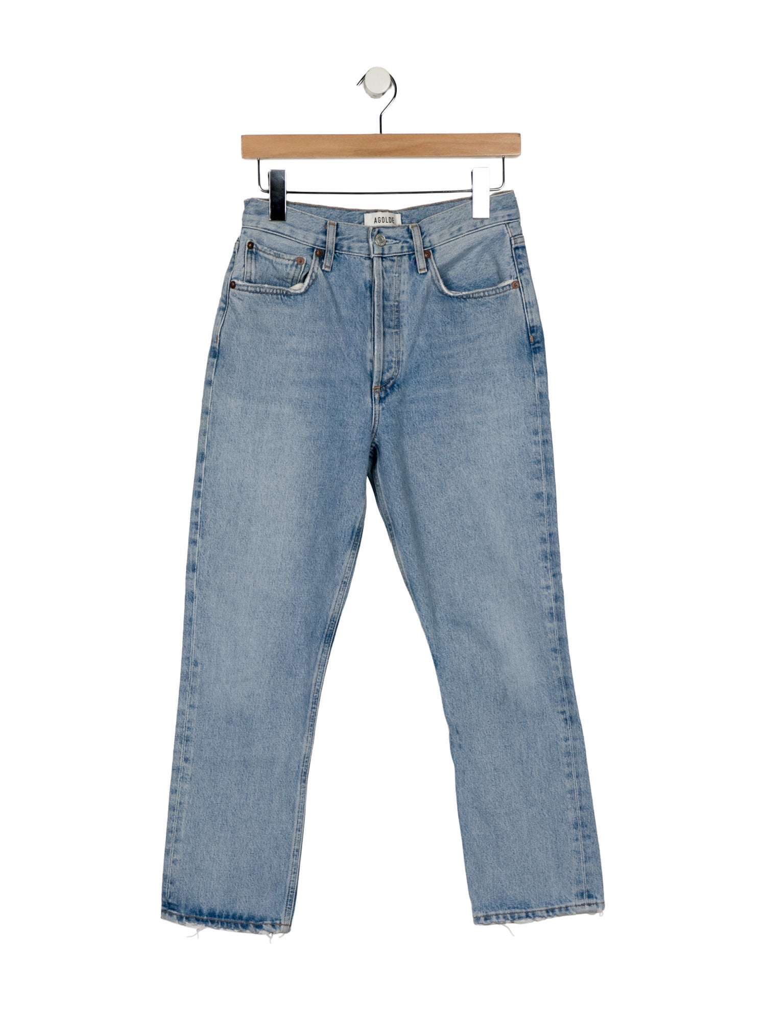 AGOLDE High-Rise Straight Leg Jeans
