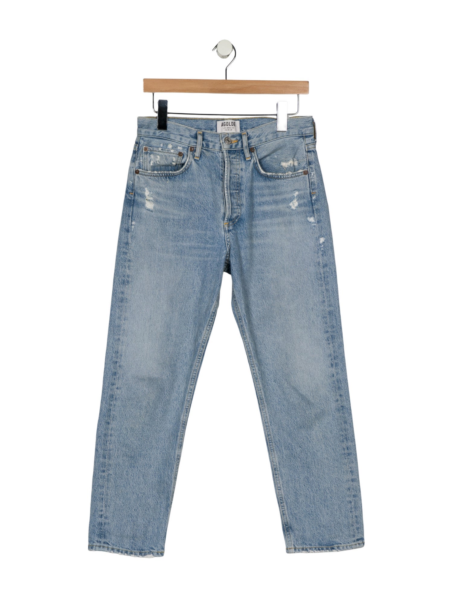 AGOLDE High-Rise Straight Leg Jeans