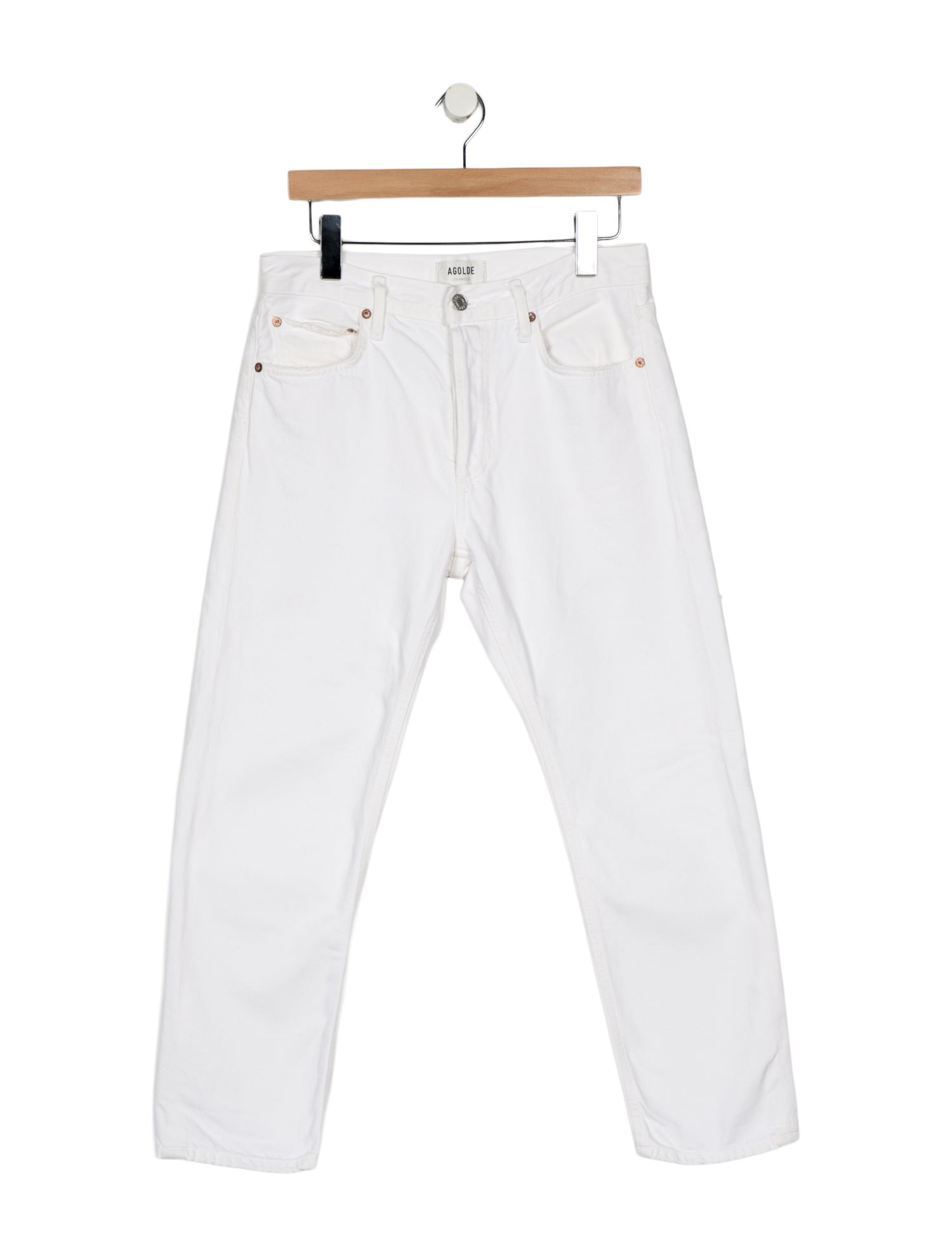 AGOLDE Mid-Rise Straight Leg Jeans
