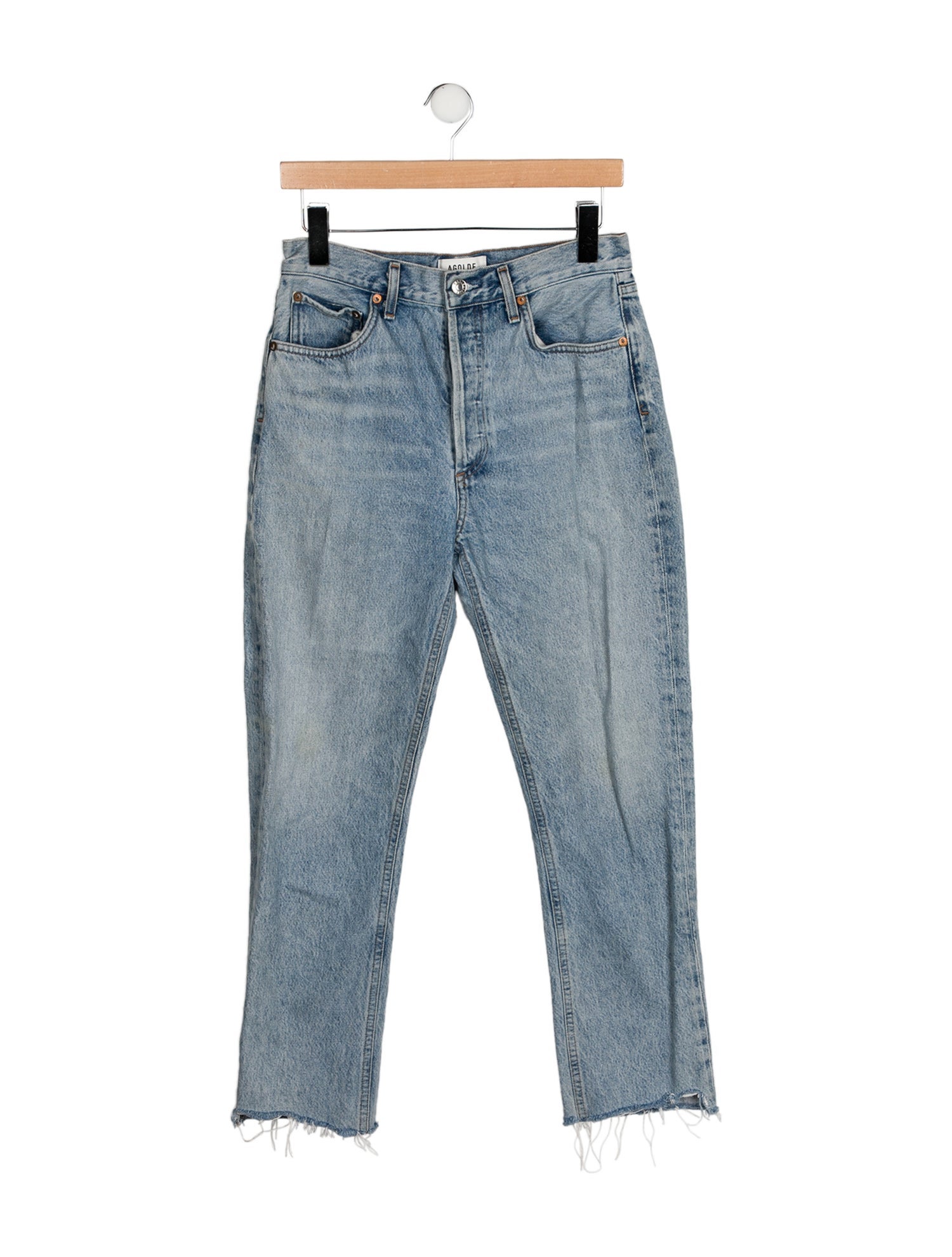 AGOLDE Mid-Rise Straight Leg Jeans