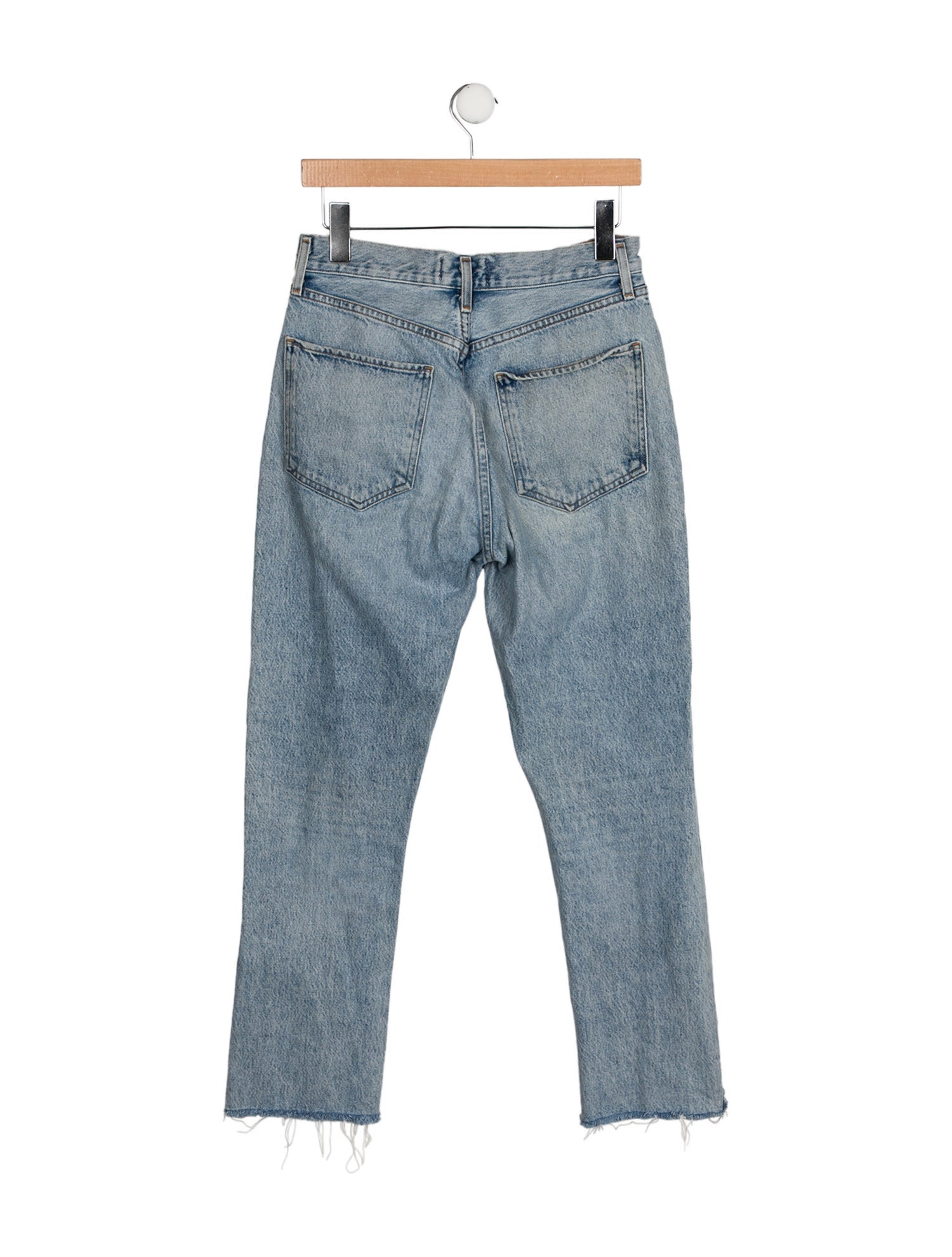 AGOLDE Mid-Rise Straight Leg Jeans