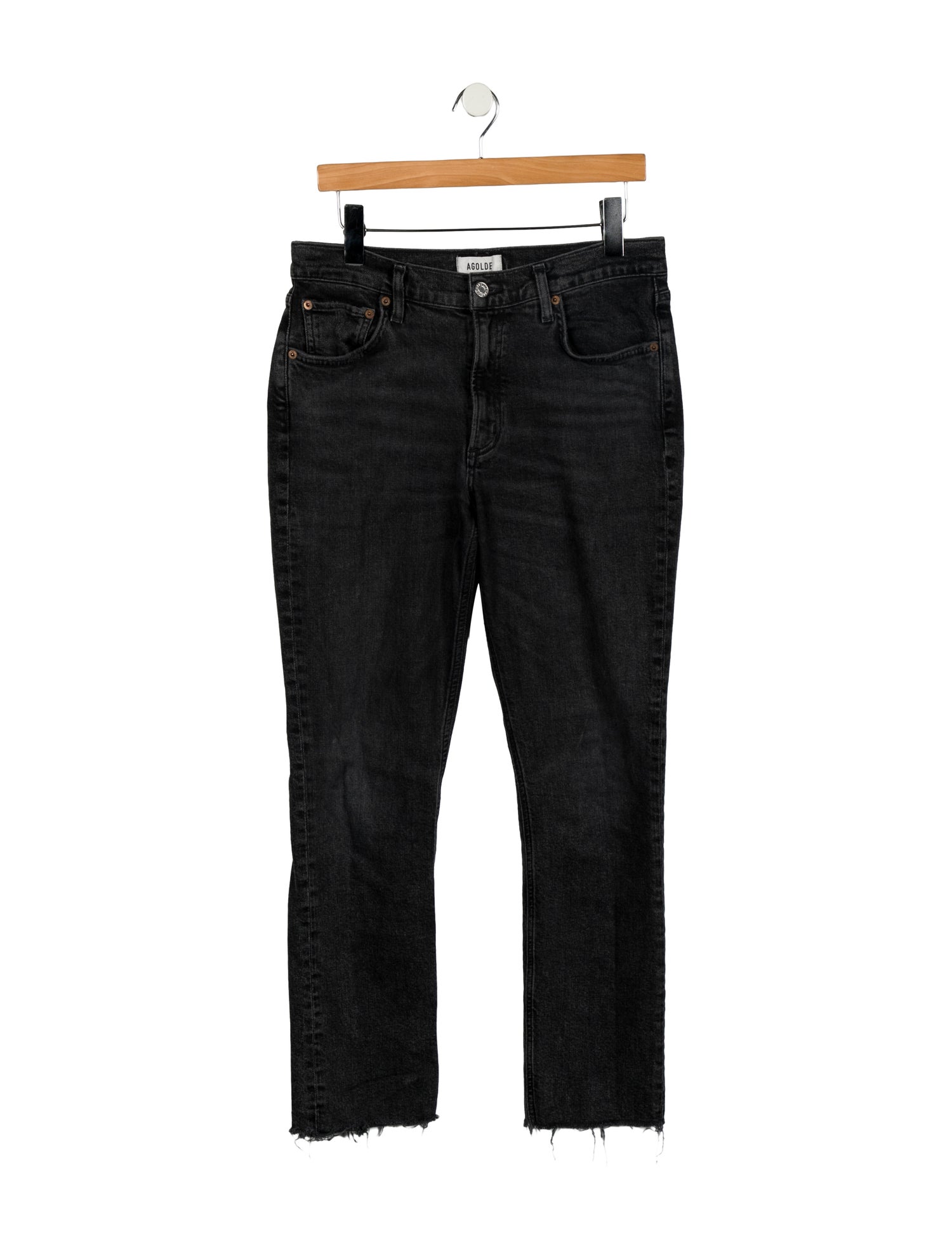 AGOLDE Mid-Rise Straight Leg Jeans