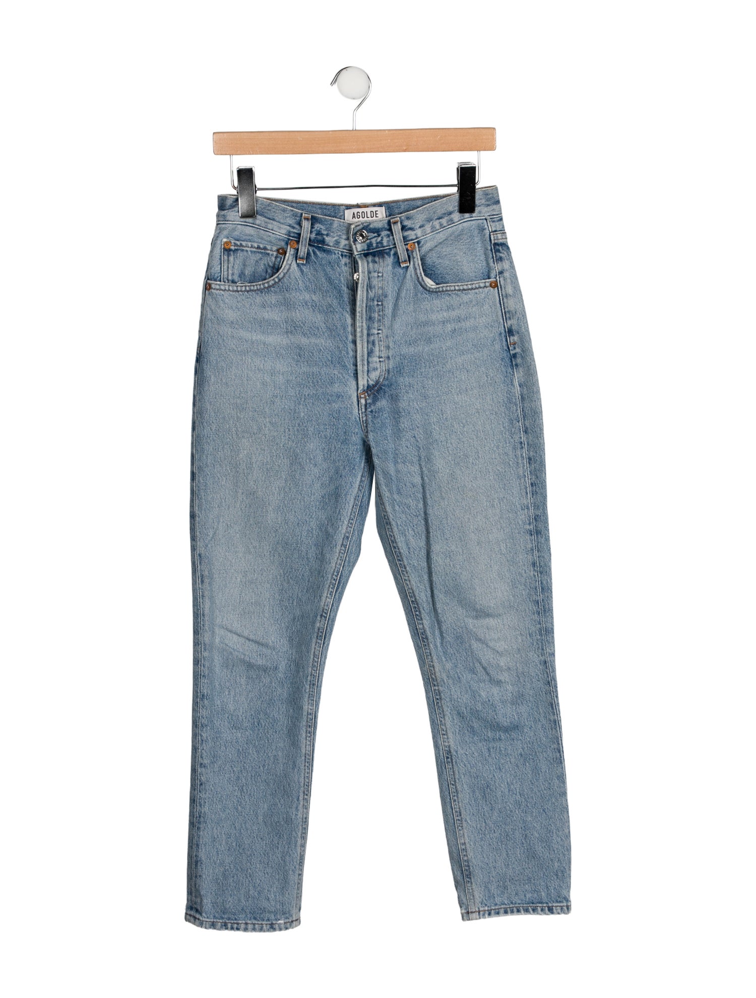 AGOLDE High-Rise Straight Leg Jeans