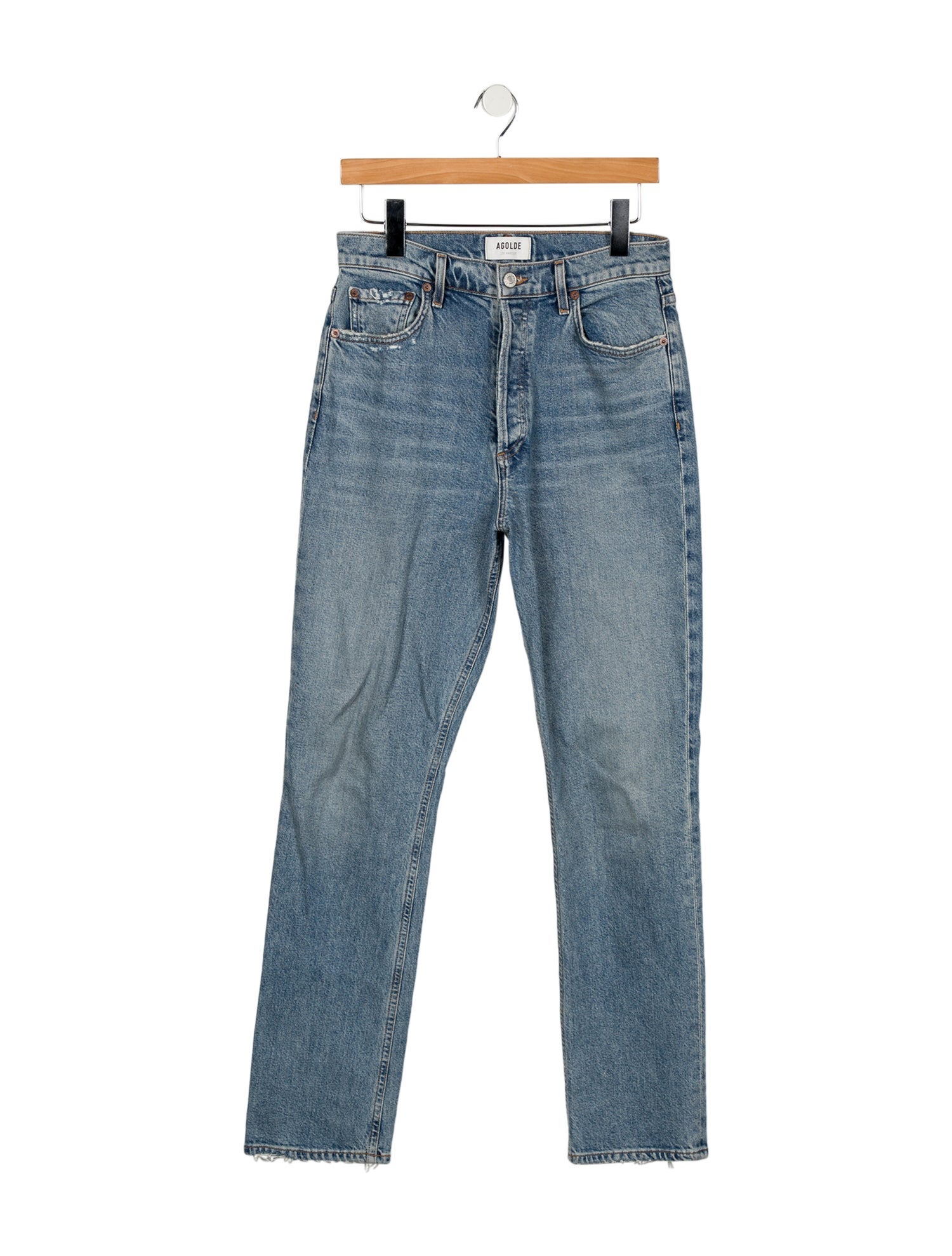 AGOLDE High-Rise Straight Leg Jeans