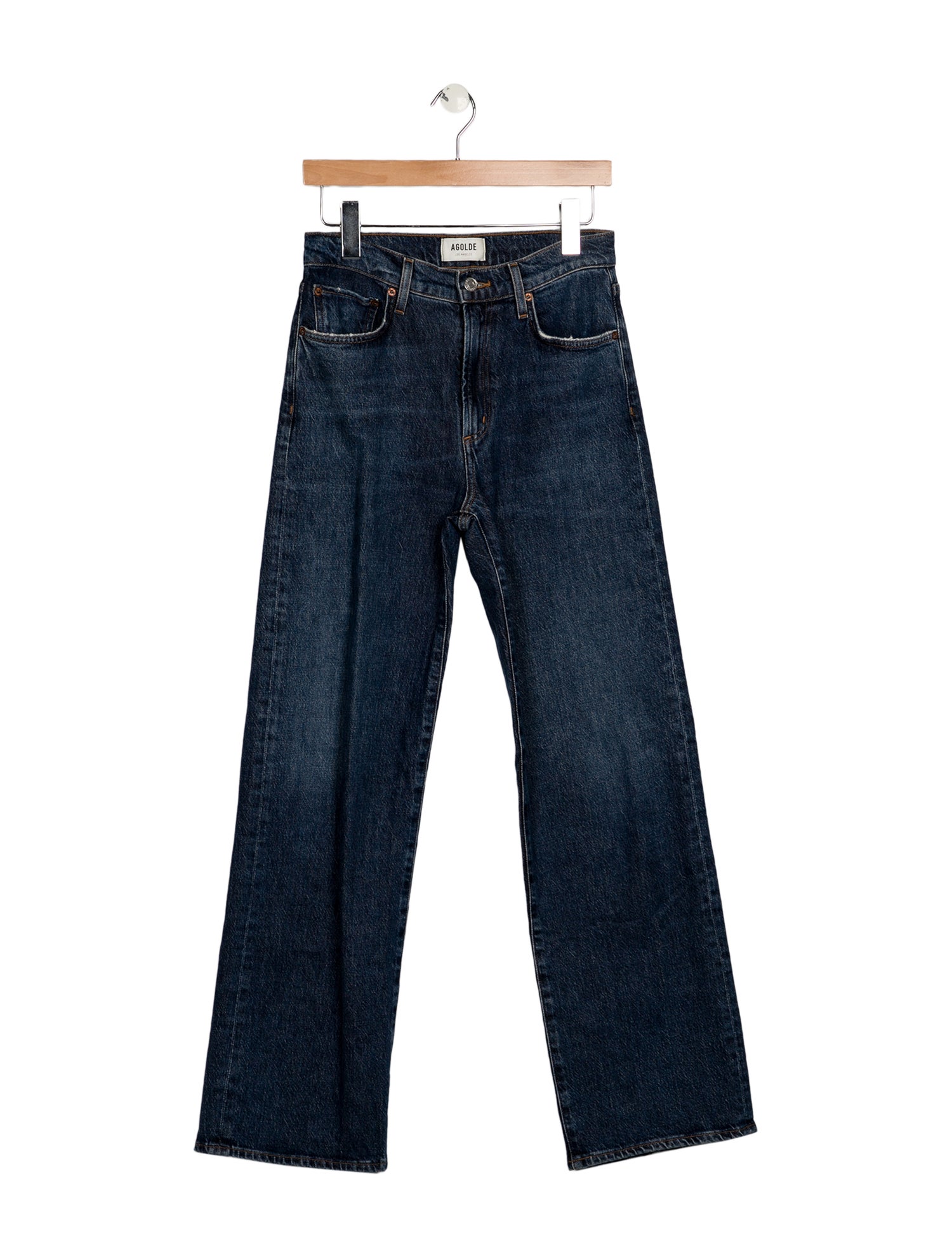 AGOLDE Mid-Rise Wide Leg Jeans