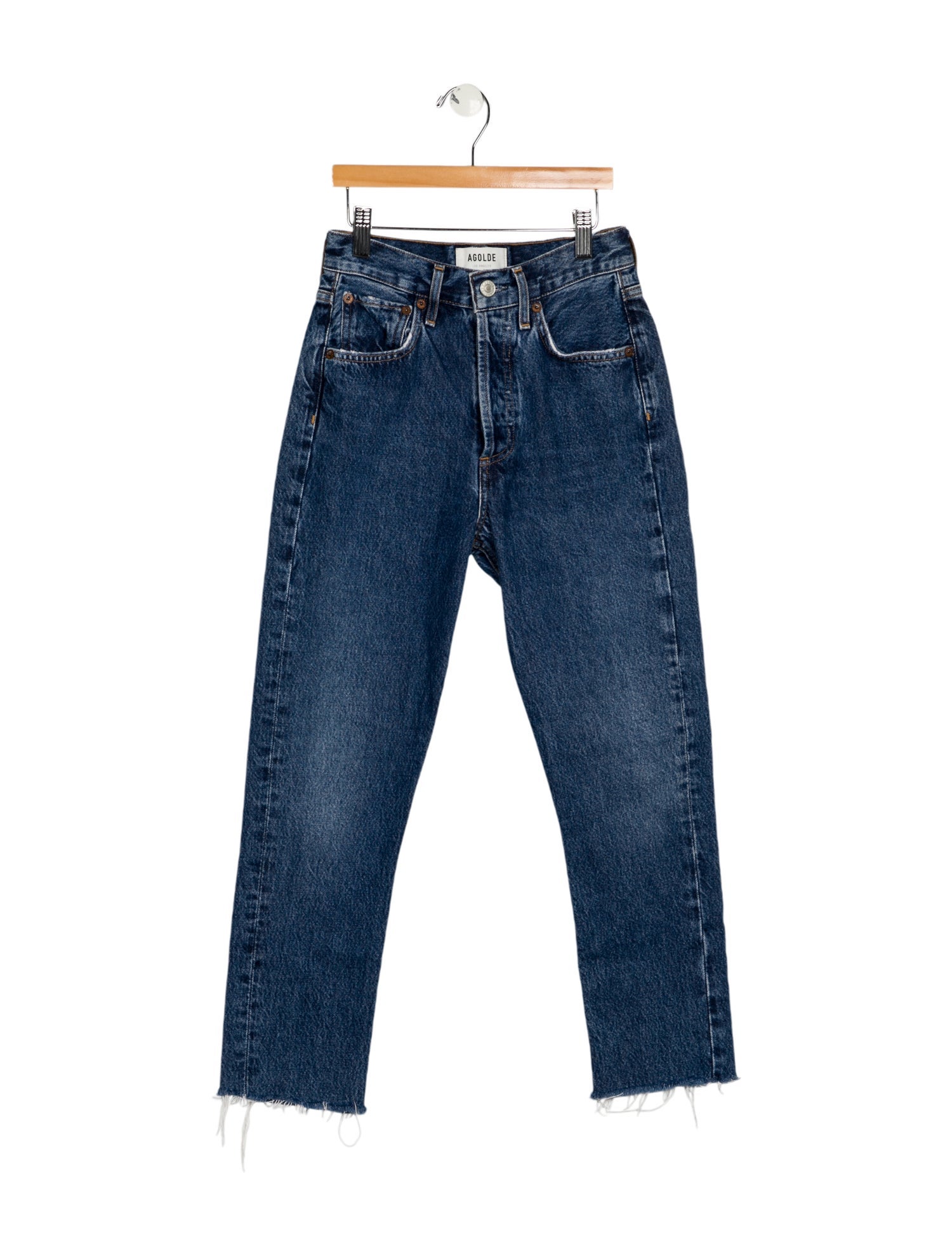 AGOLDE Mid-Rise Straight Leg Jeans