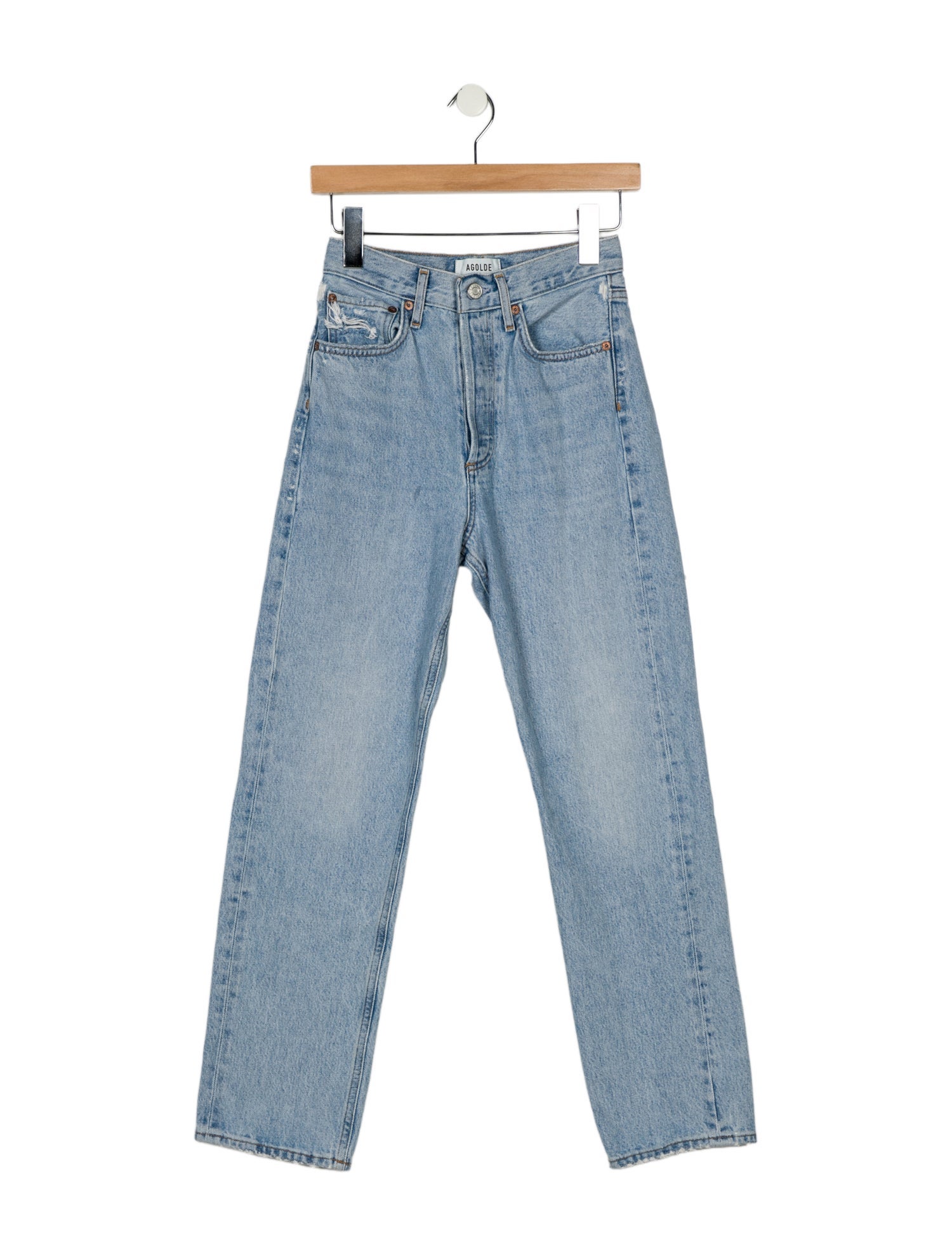 AGOLDE High-Rise Straight Leg Jeans
