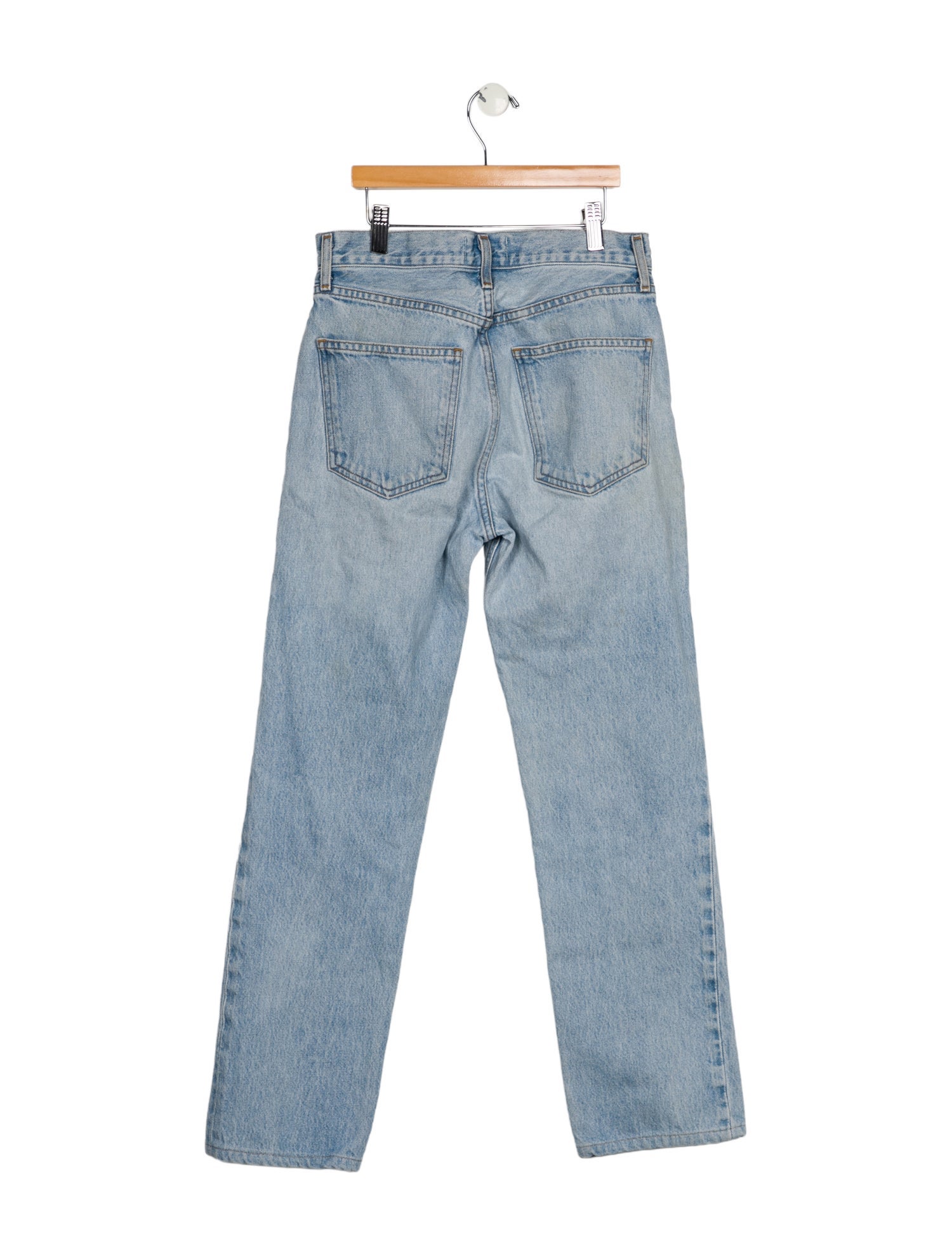 AGOLDE Mid-Rise Straight Leg Jeans