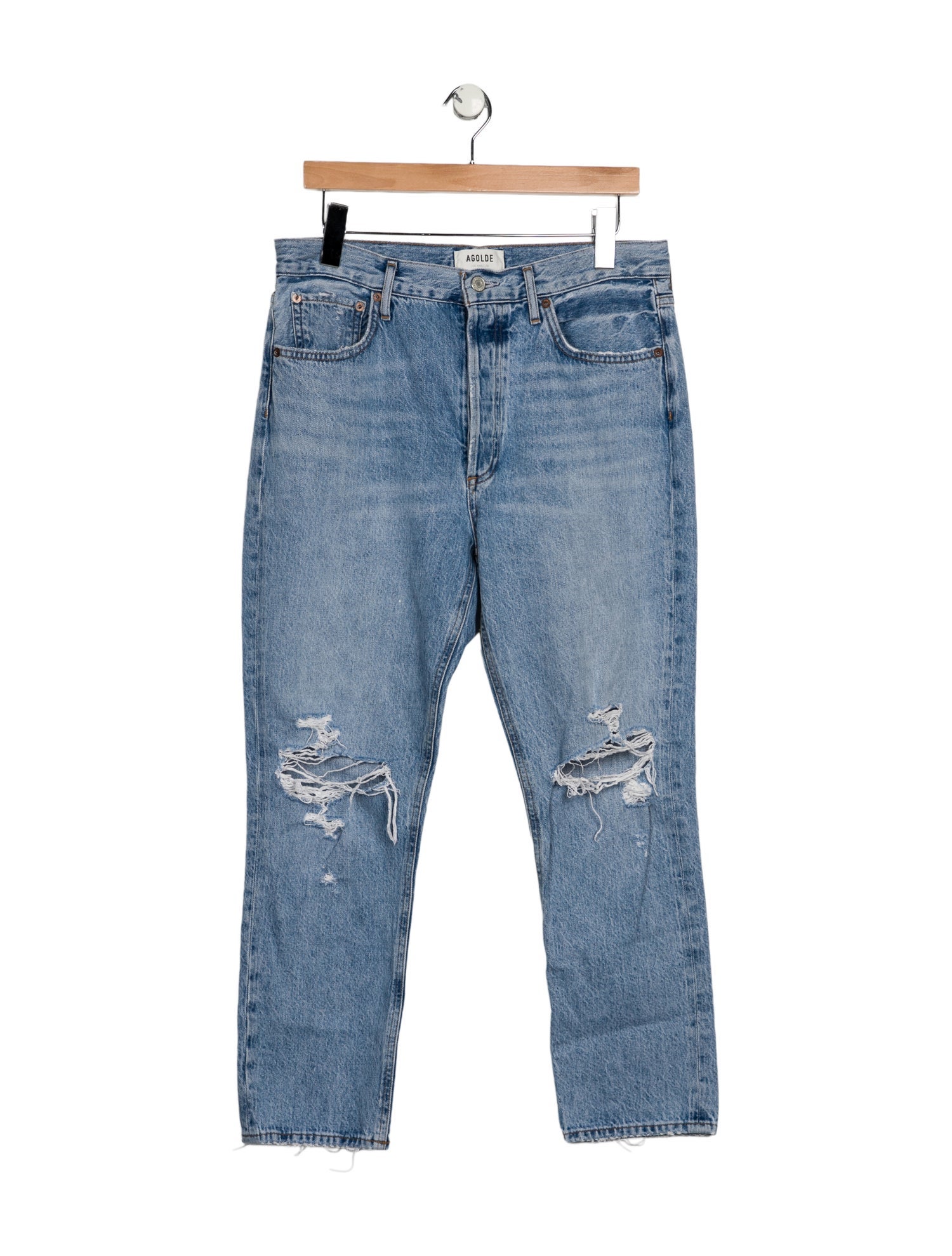 AGOLDE High-Rise Straight Leg Jeans