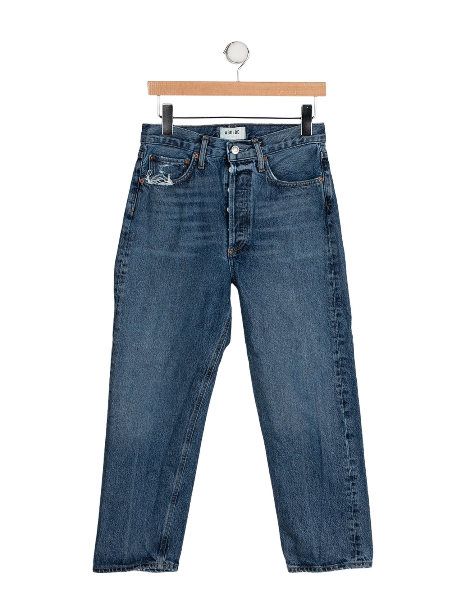AGOLDE High-Rise Straight Leg Jeans