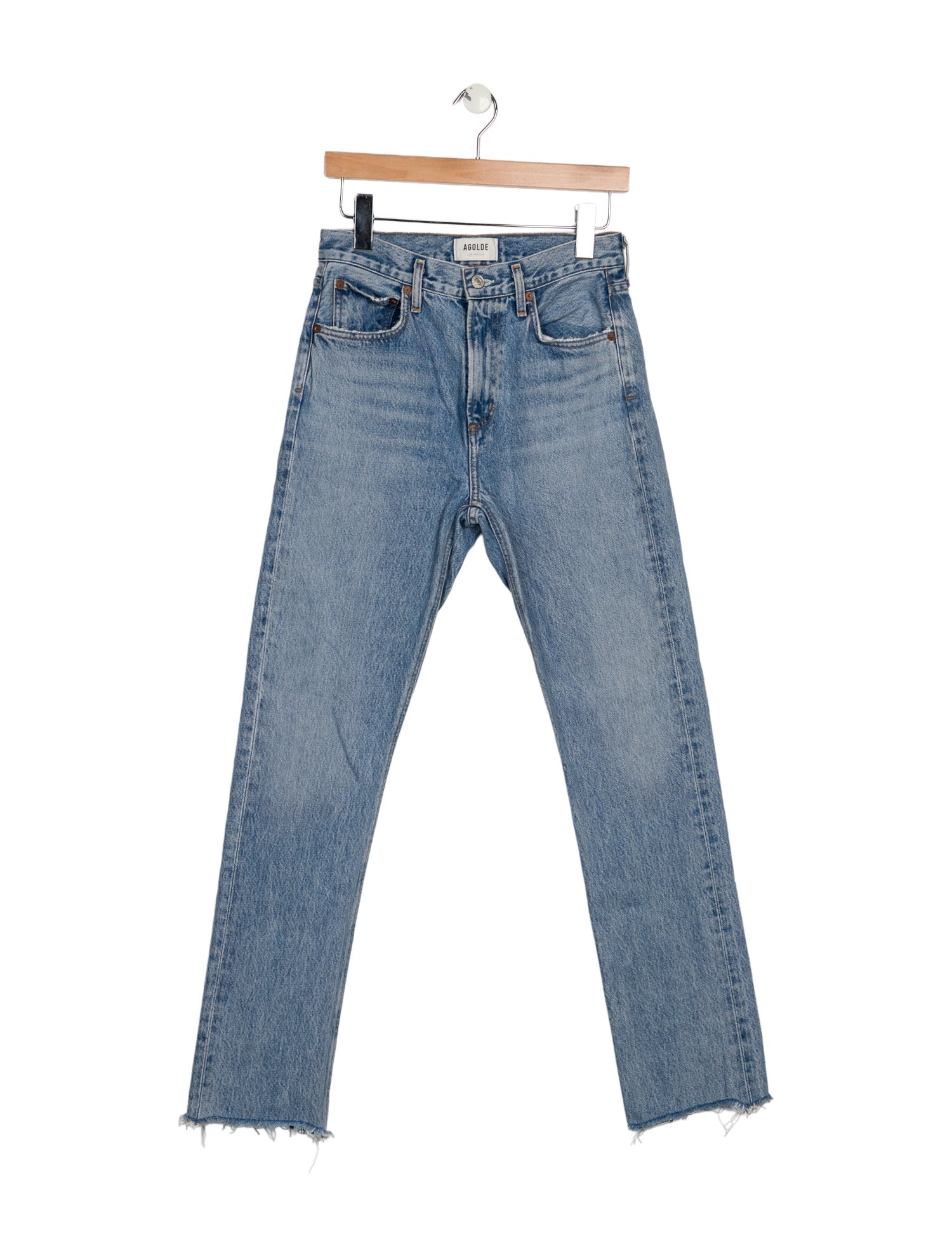 AGOLDE High-Rise Straight Leg Jeans