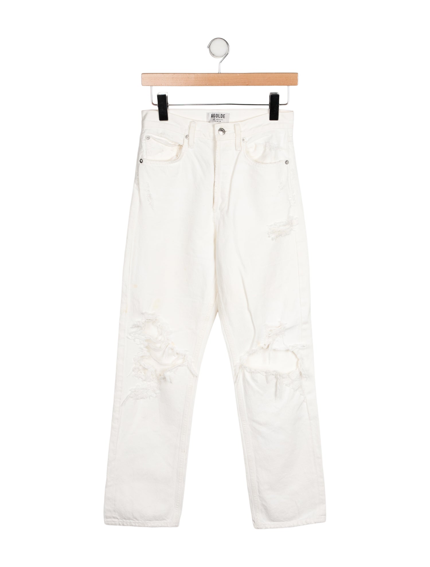 AGOLDE High-Rise Straight Leg Jeans