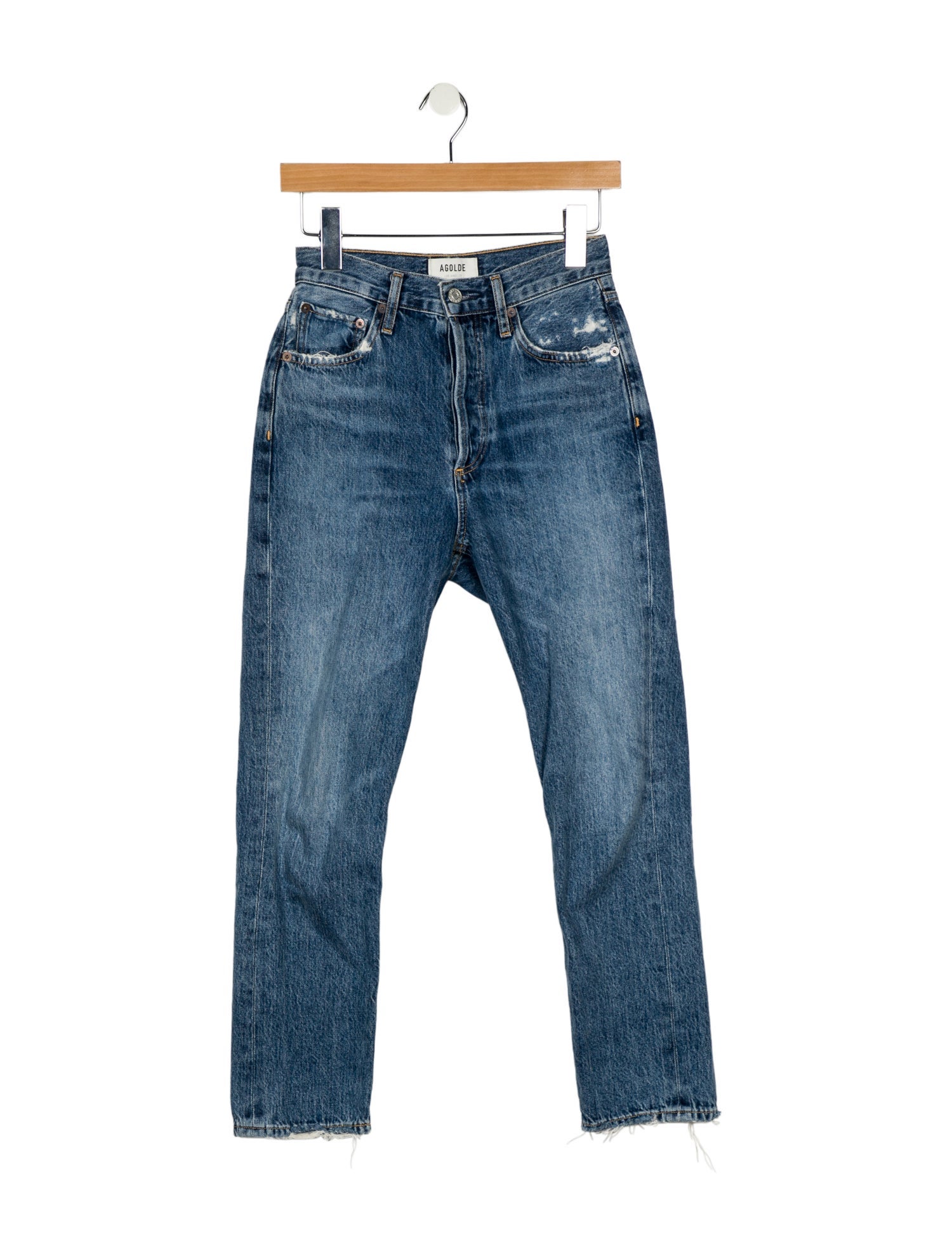 AGOLDE High-Rise Straight Leg Jeans