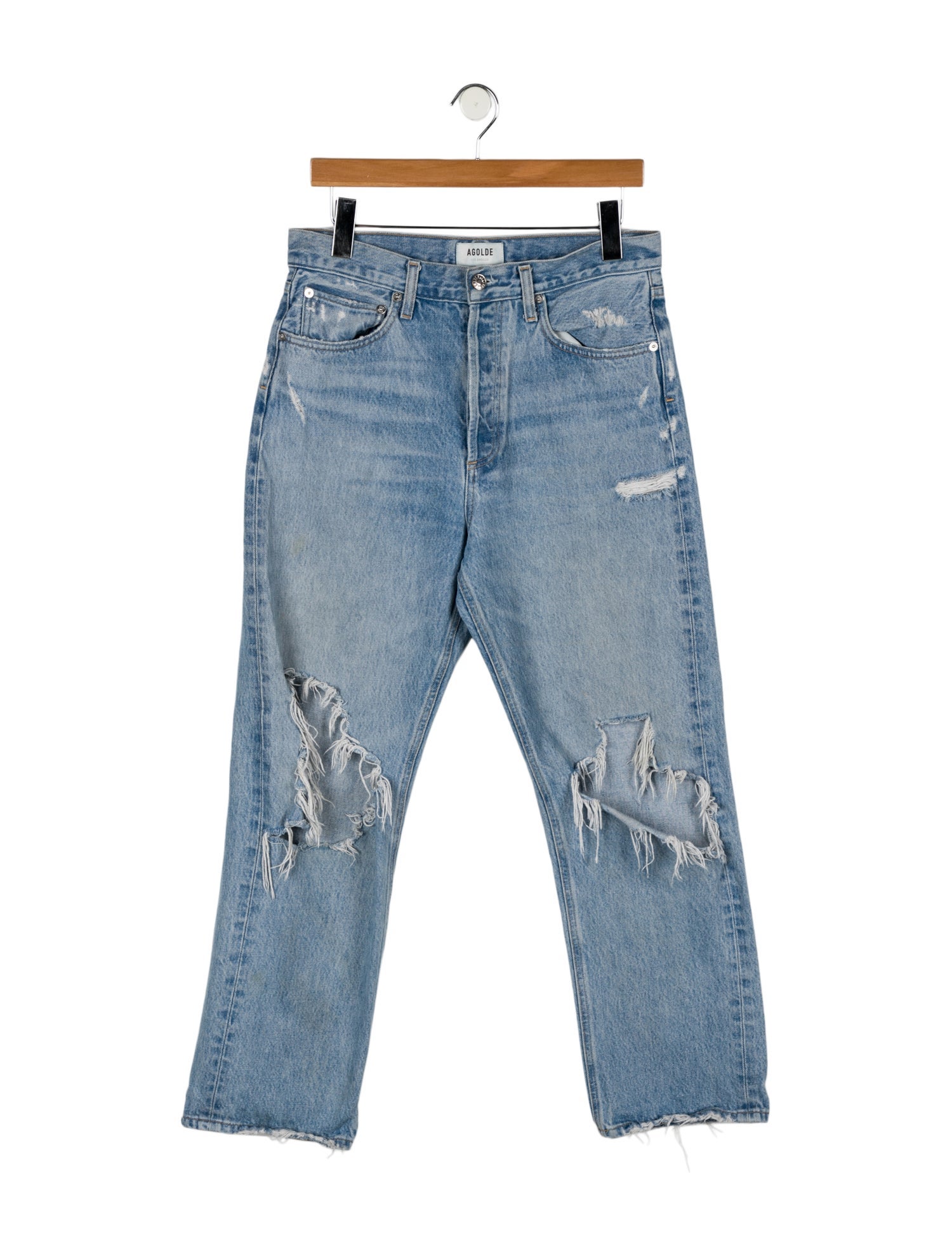 AGOLDE High-Rise Straight Leg Jeans