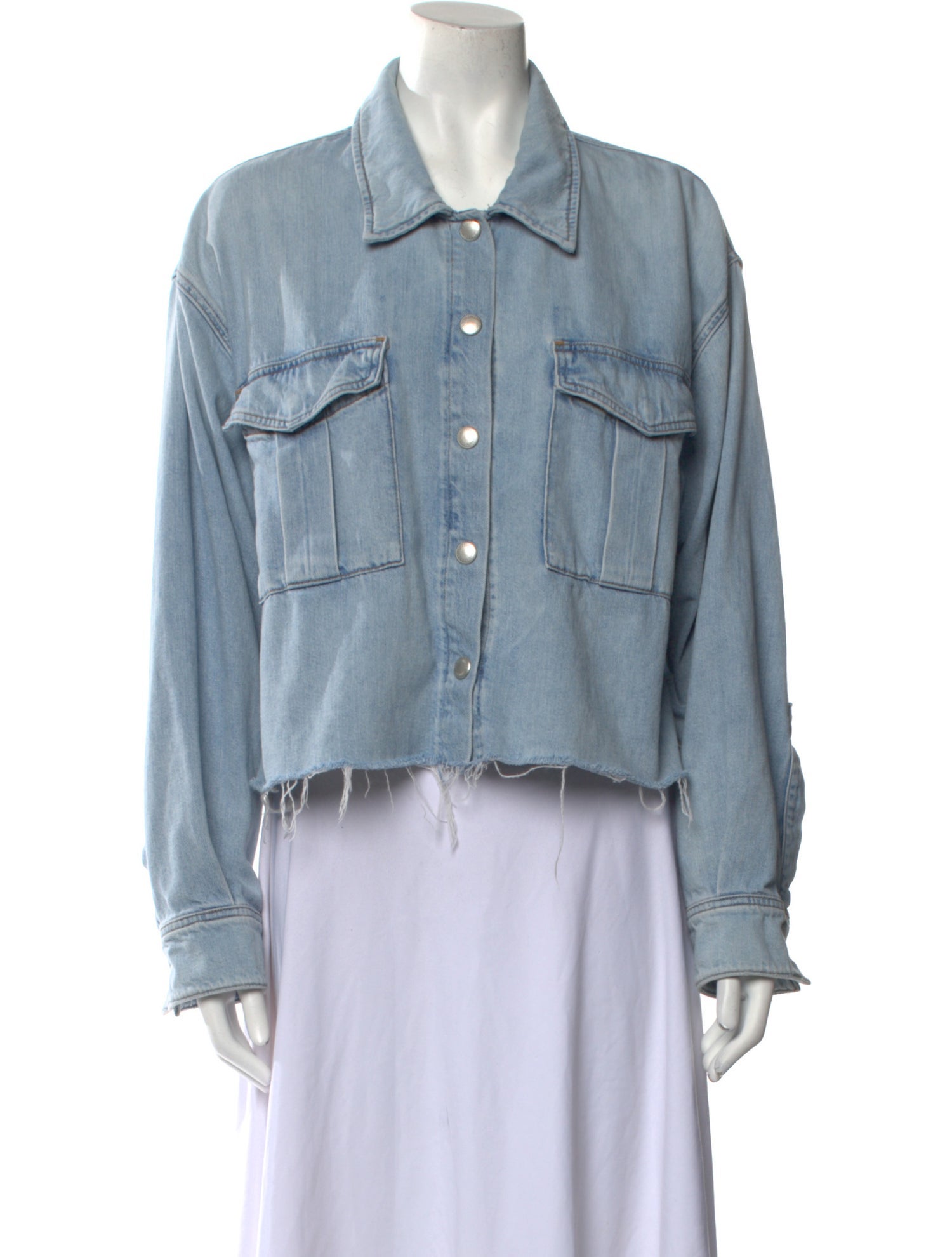 AGOLDE Long Sleeve Button-Up Top