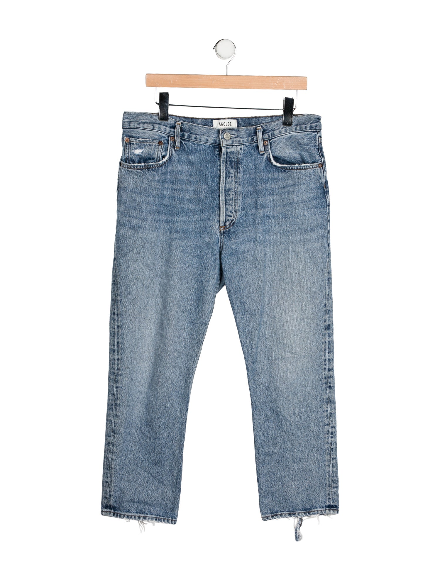 AGOLDE High-Rise Straight Leg Jeans