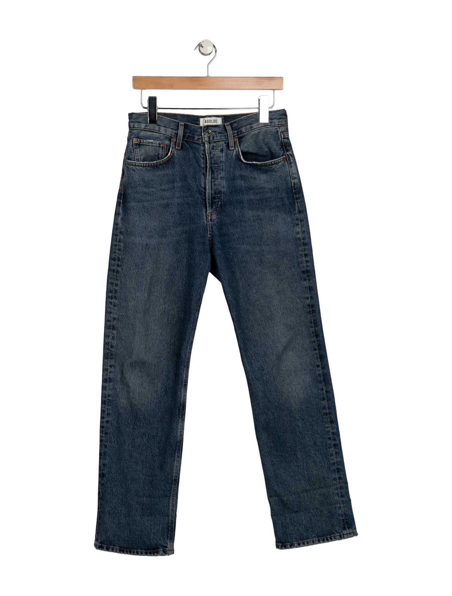AGOLDE High-Rise Straight Leg Jeans