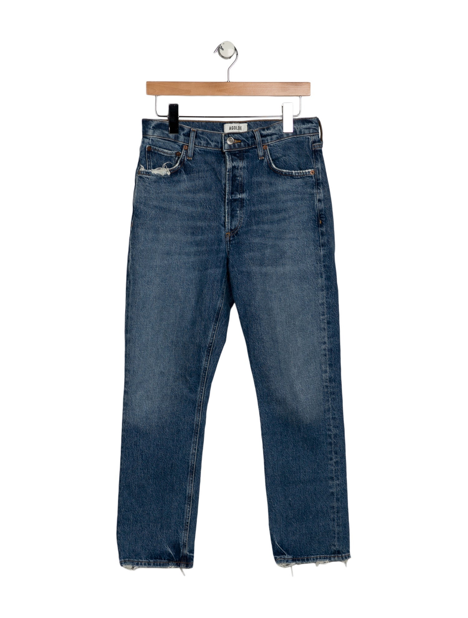 AGOLDE High-Rise Straight Leg Jeans