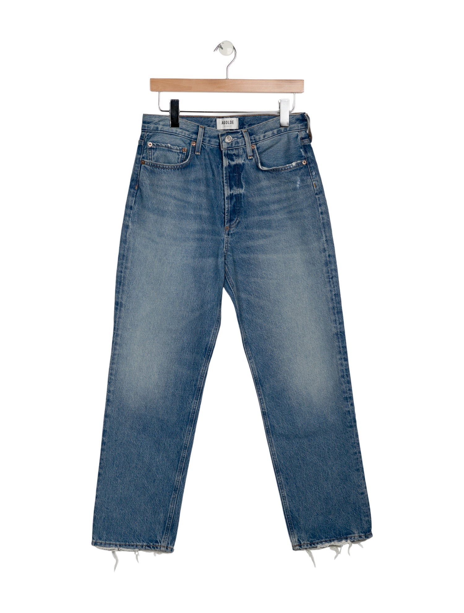 AGOLDE High-Rise Straight Leg Jeans