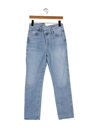 AGOLDE Mid-Rise Straight Leg Jeans
