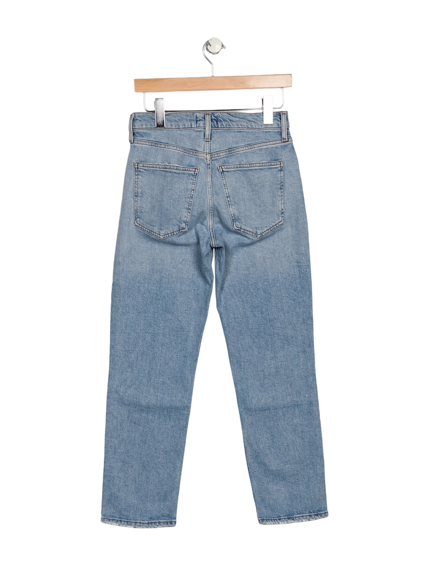 AGOLDE Mid-Rise Straight Leg Jeans