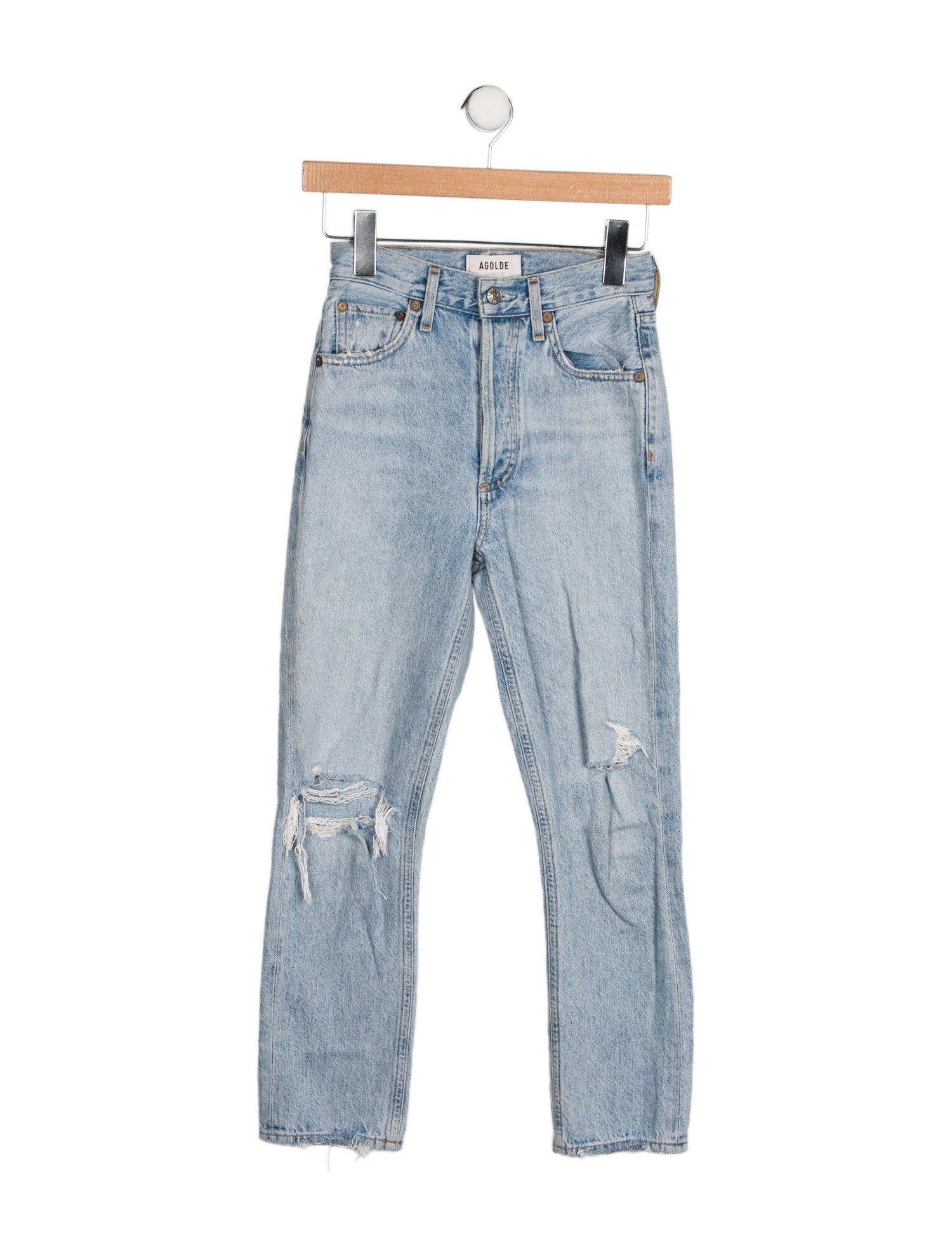 AGOLDE Mid-Rise Skinny Leg Jeans