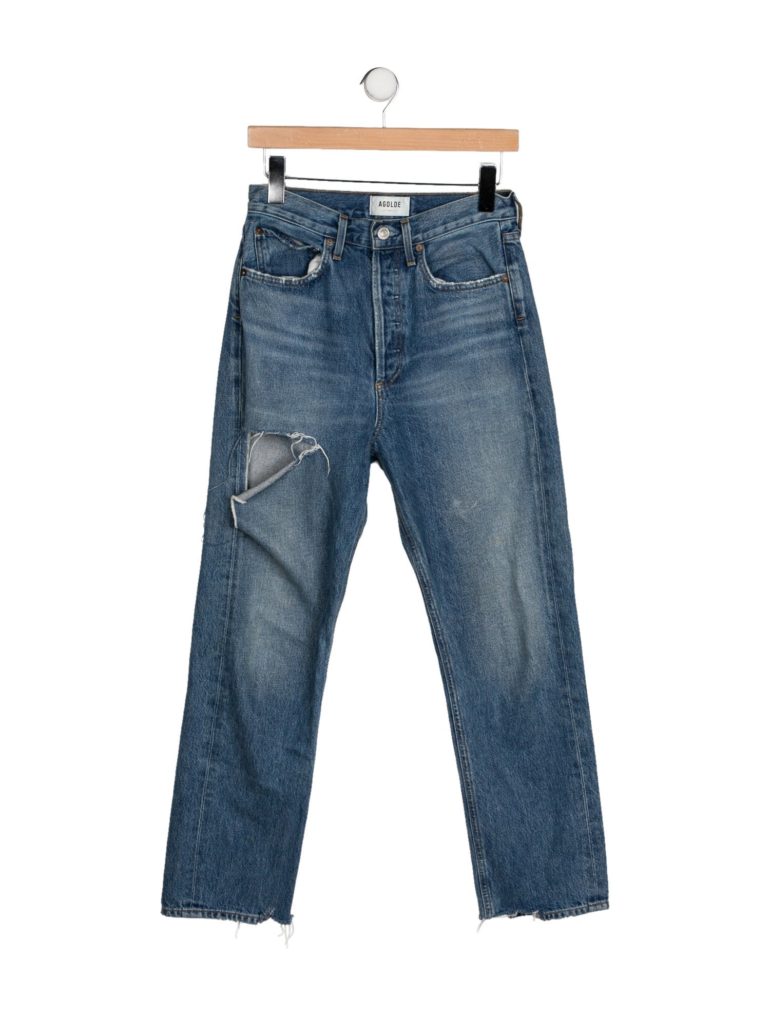 AGOLDE High-Rise Straight Leg Jeans