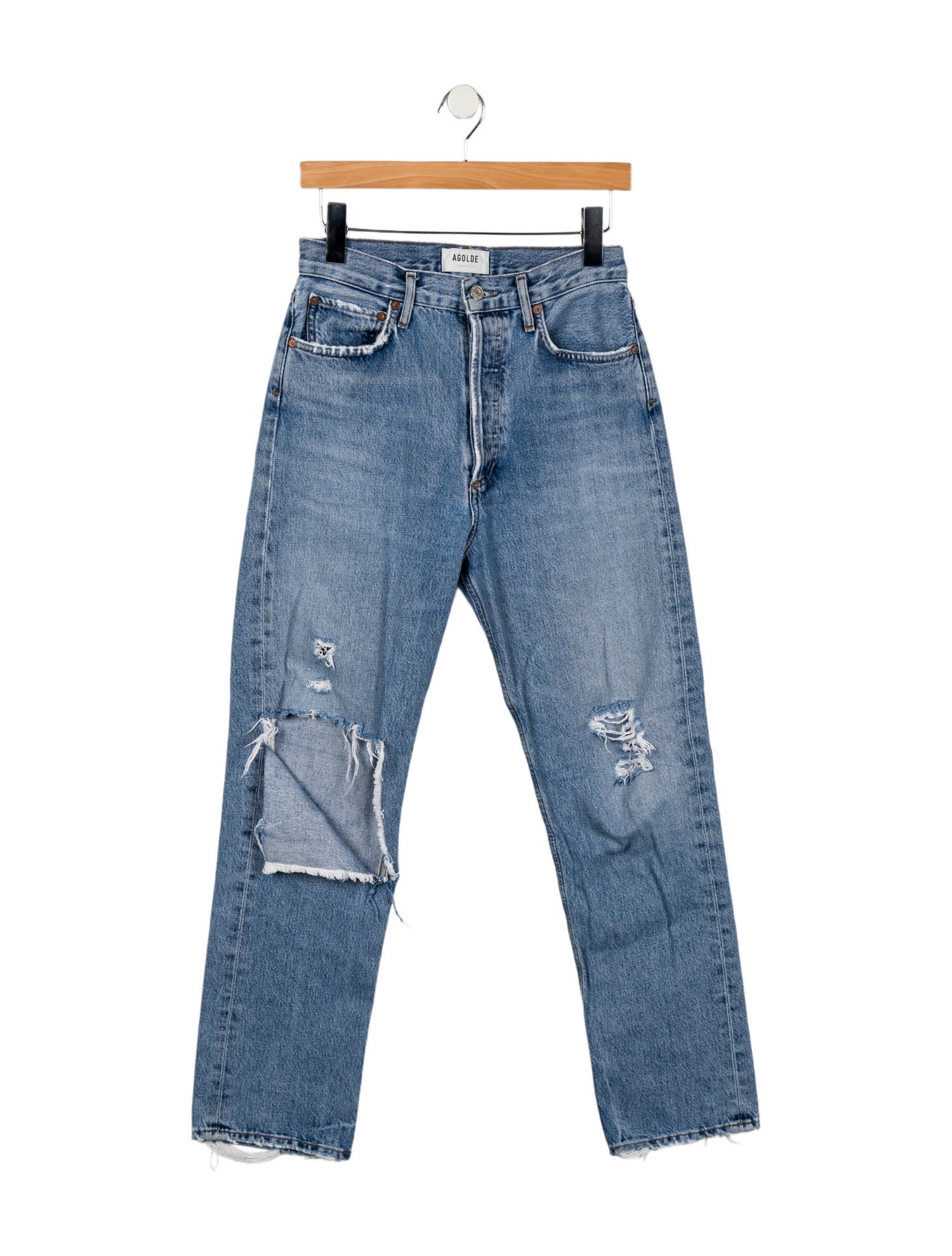 AGOLDE High-Rise Straight Leg Jeans