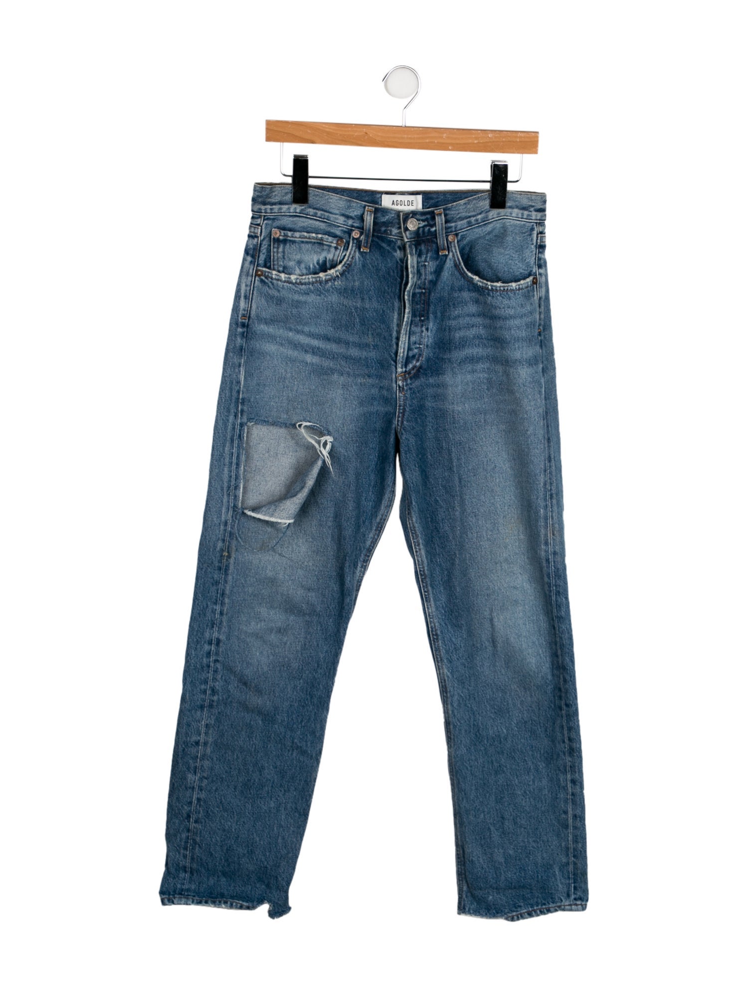 AGOLDE High-Rise Straight Leg Jeans