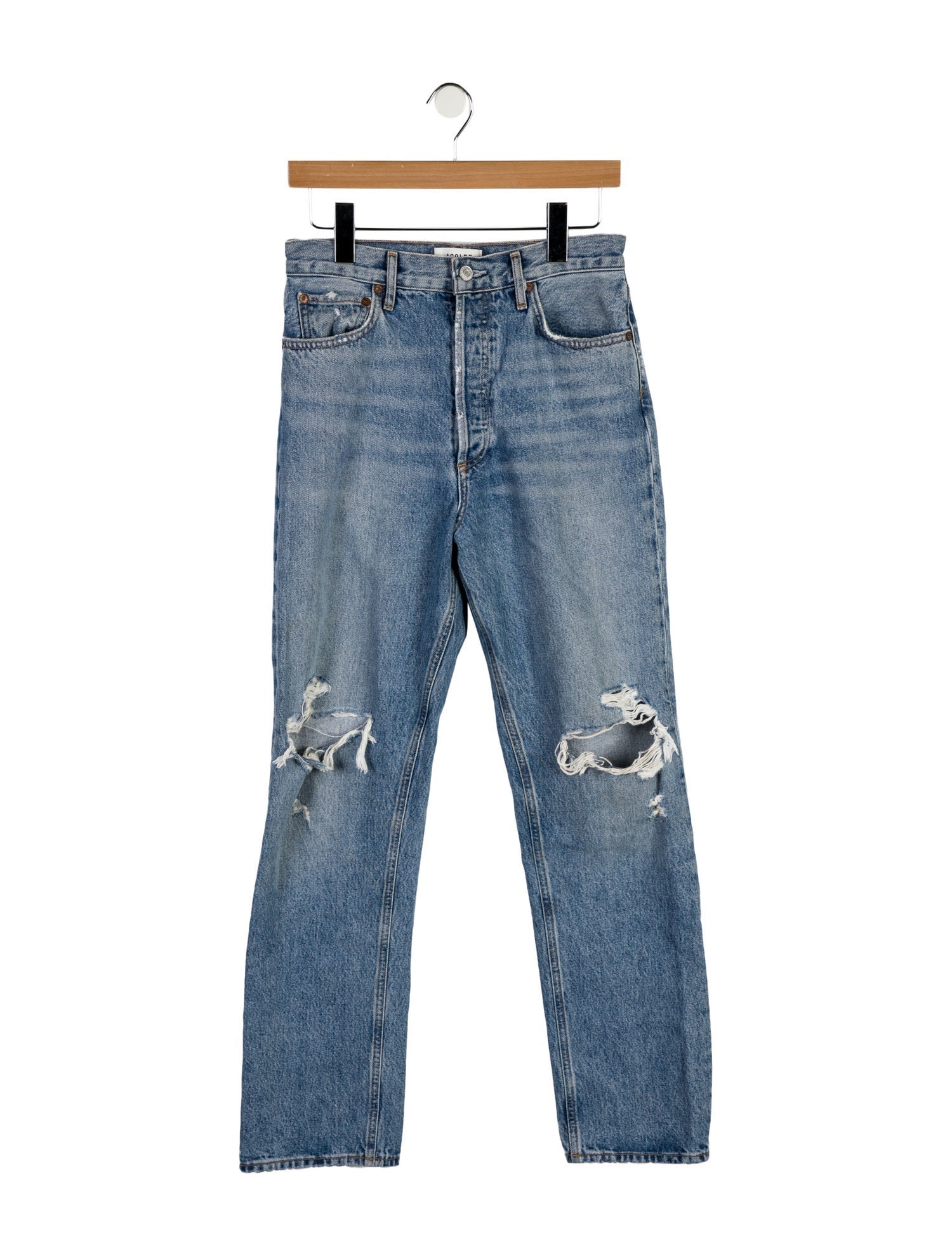 AGOLDE High-Rise Straight Leg Jeans