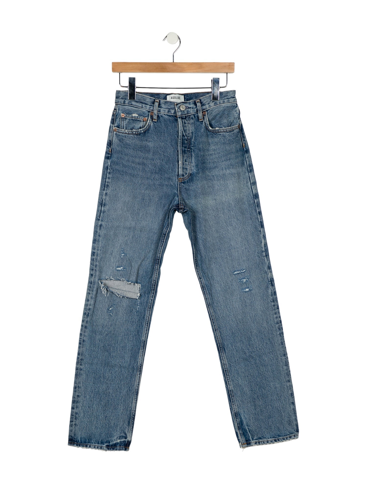 AGOLDE High-Rise Straight Leg Jeans