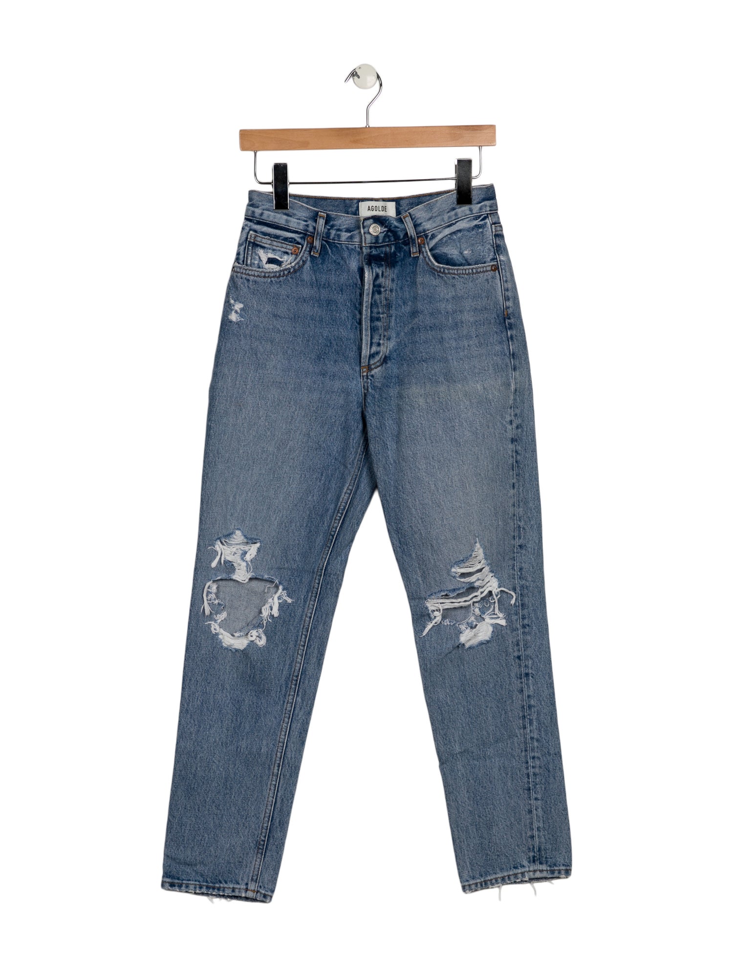 AGOLDE High-Rise Straight Leg Jeans